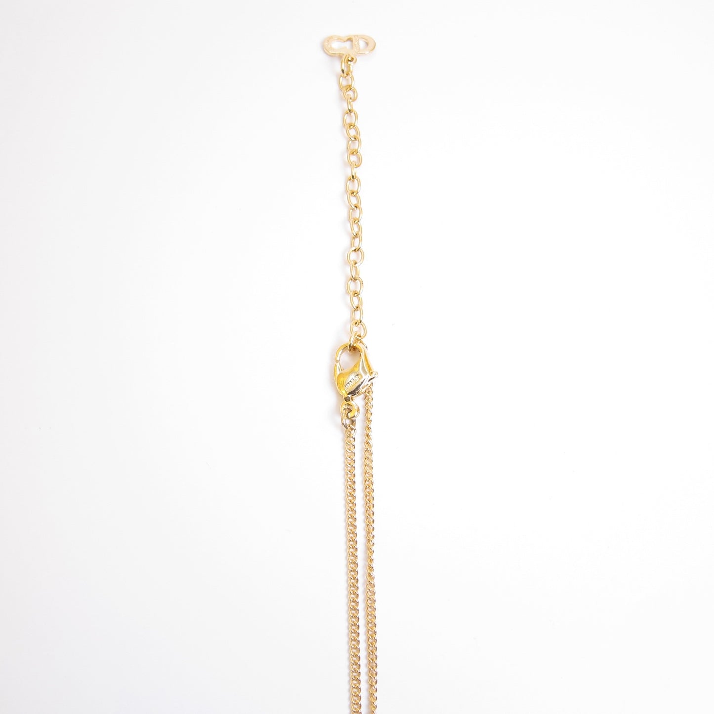 Christian Dior Vintage Dior Logo on Round Shaped Golden Necklace