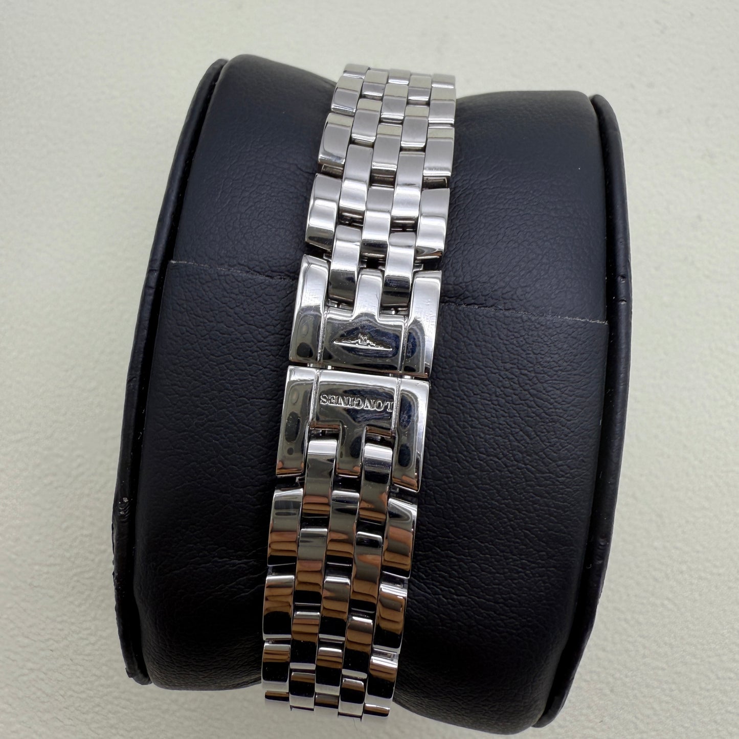 Longines Vintage Rectangle Pearl Face Stainless Steel Watch