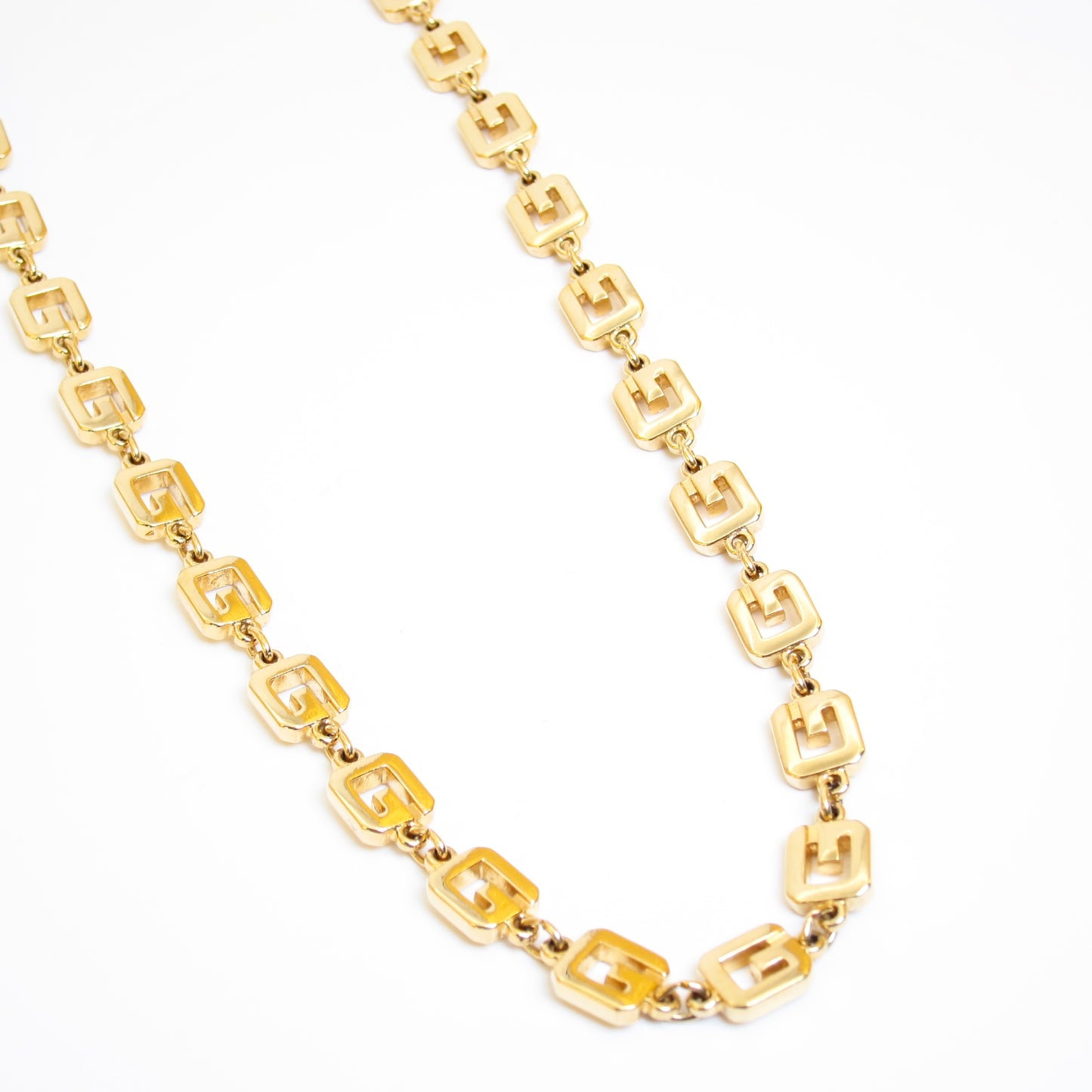Givenchy Vintage G Logo Golden Long Necklace