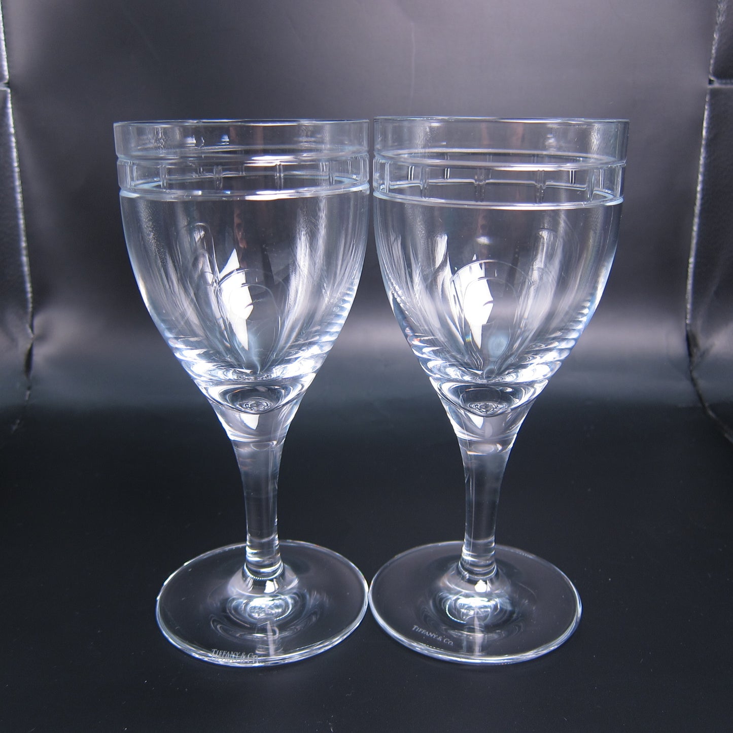 Tiffany Vintage Crystal Wine Glasses Set of 2