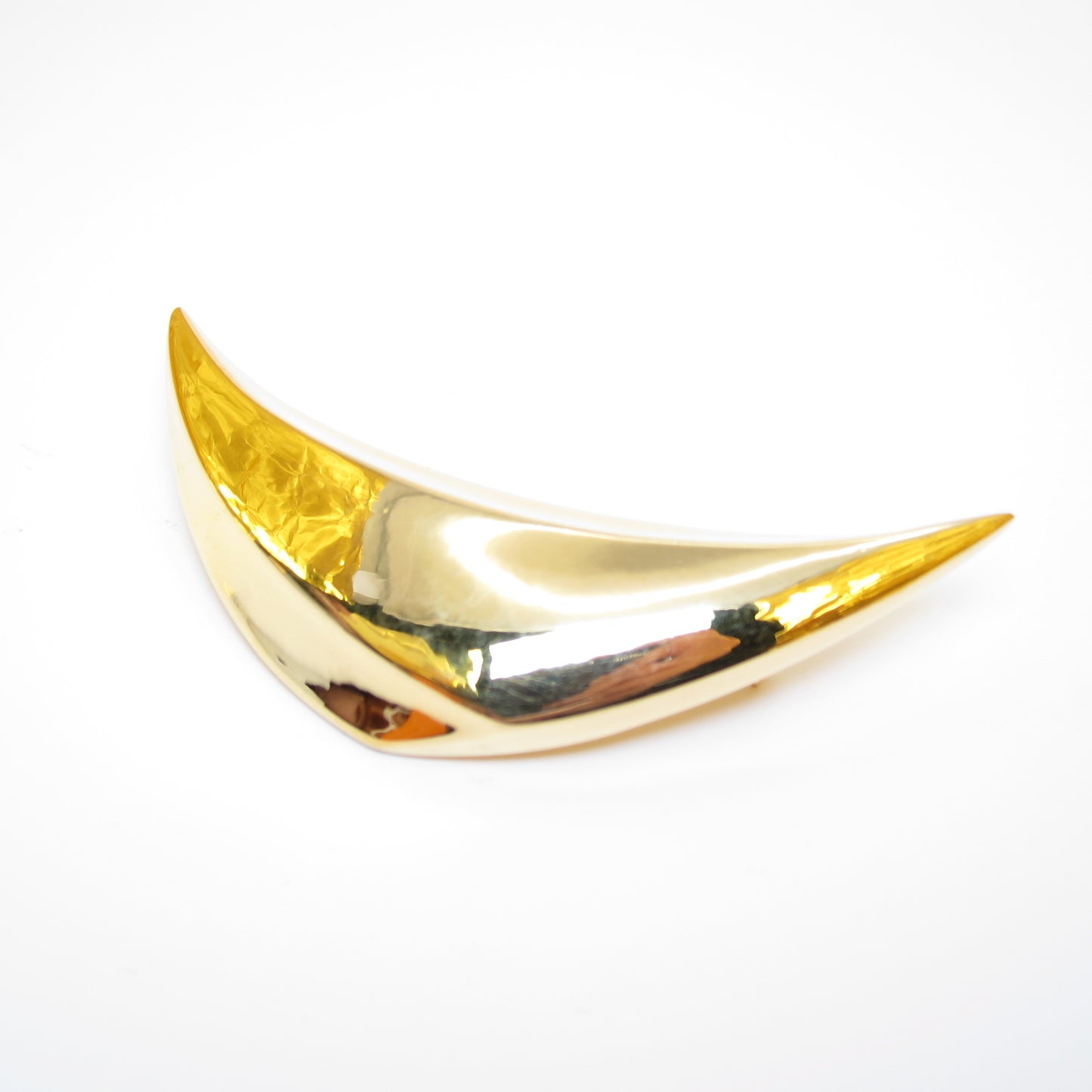 Yves Saint Laurent Vintage Stylish Golden Brooch