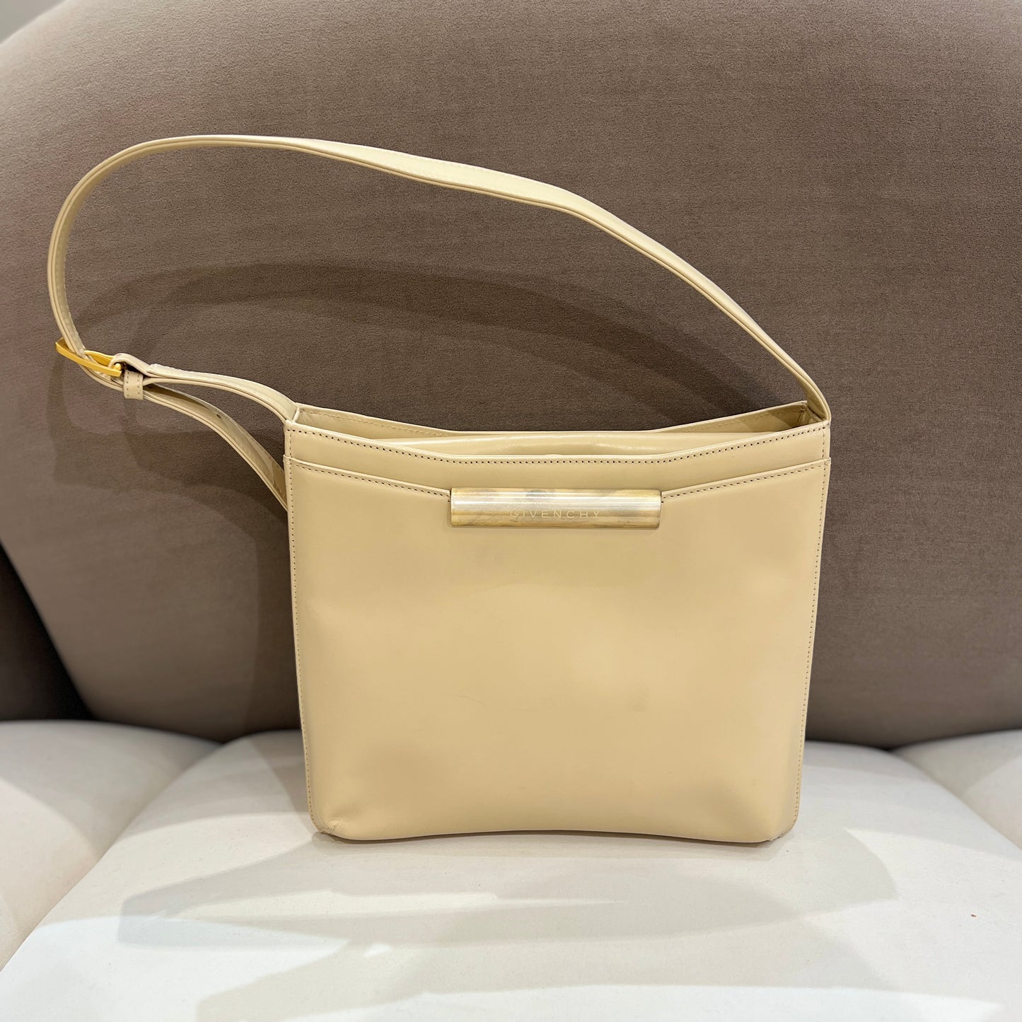 Givenchy Vintage Beige Leather With Golden Hardware