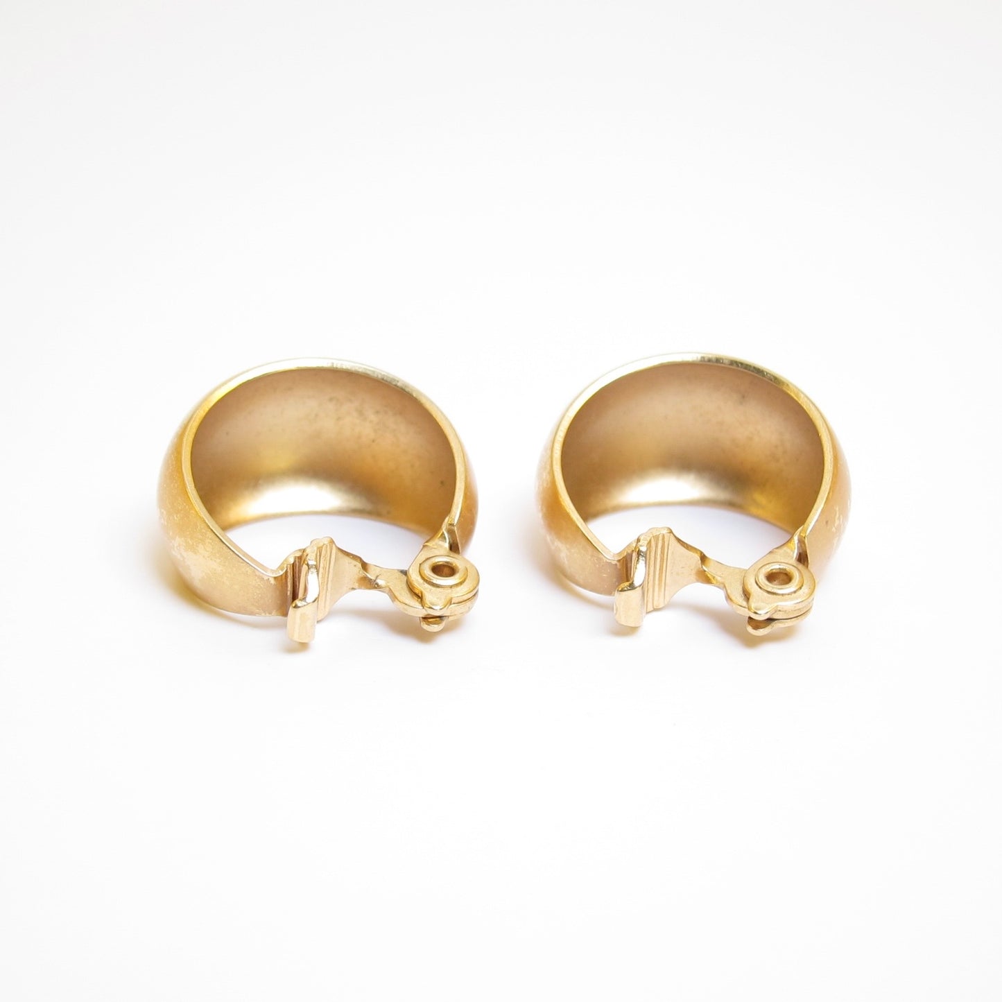 Monet Vintage Dome Golden Clip-on Earrings