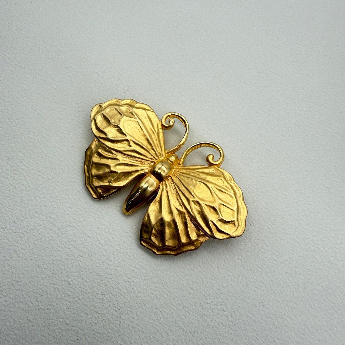 Givenchy Vintage Butterfly Motif Golden Brooch