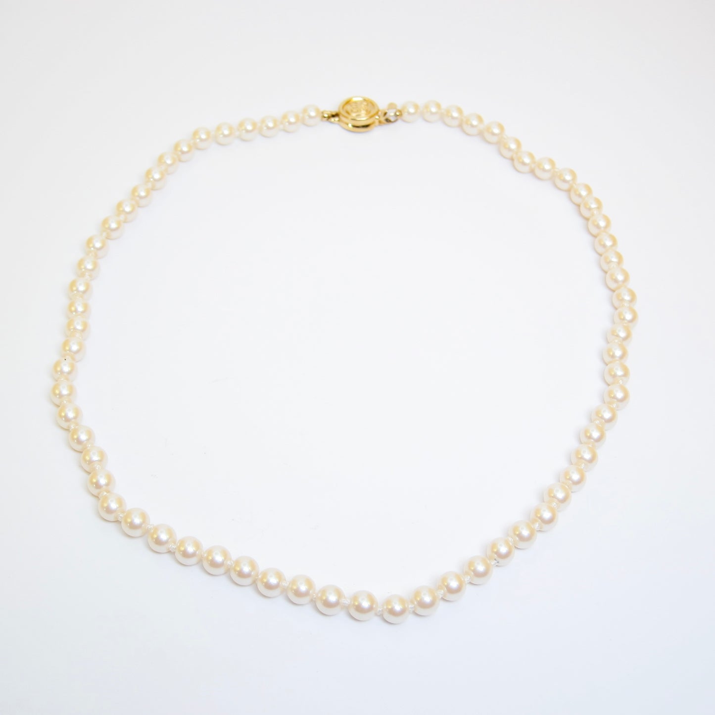 Givenchy Vintage Pearl Necklace with 4G Logo Buckle