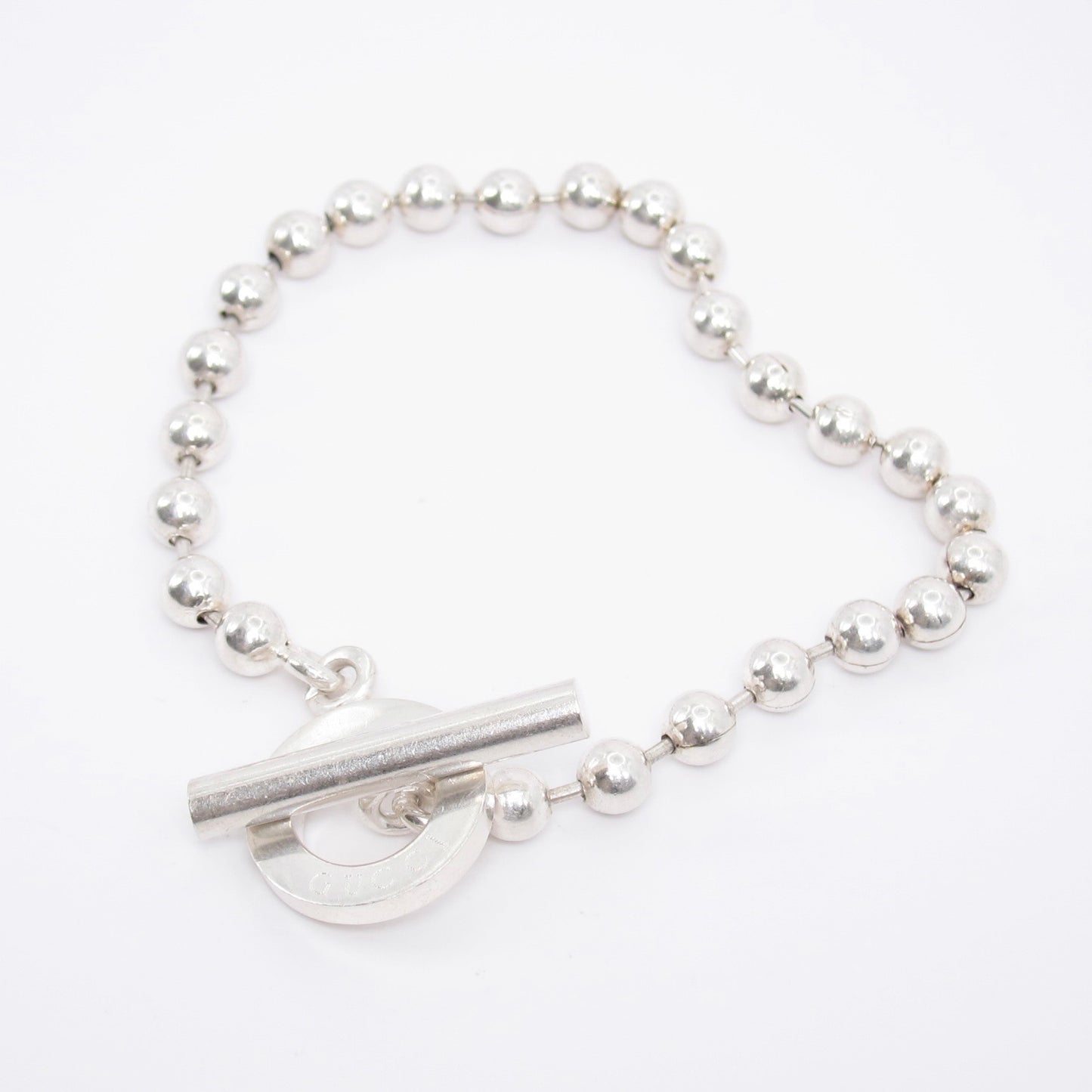 Gucci Vintage Ball Chain 925 Silver Bracelet