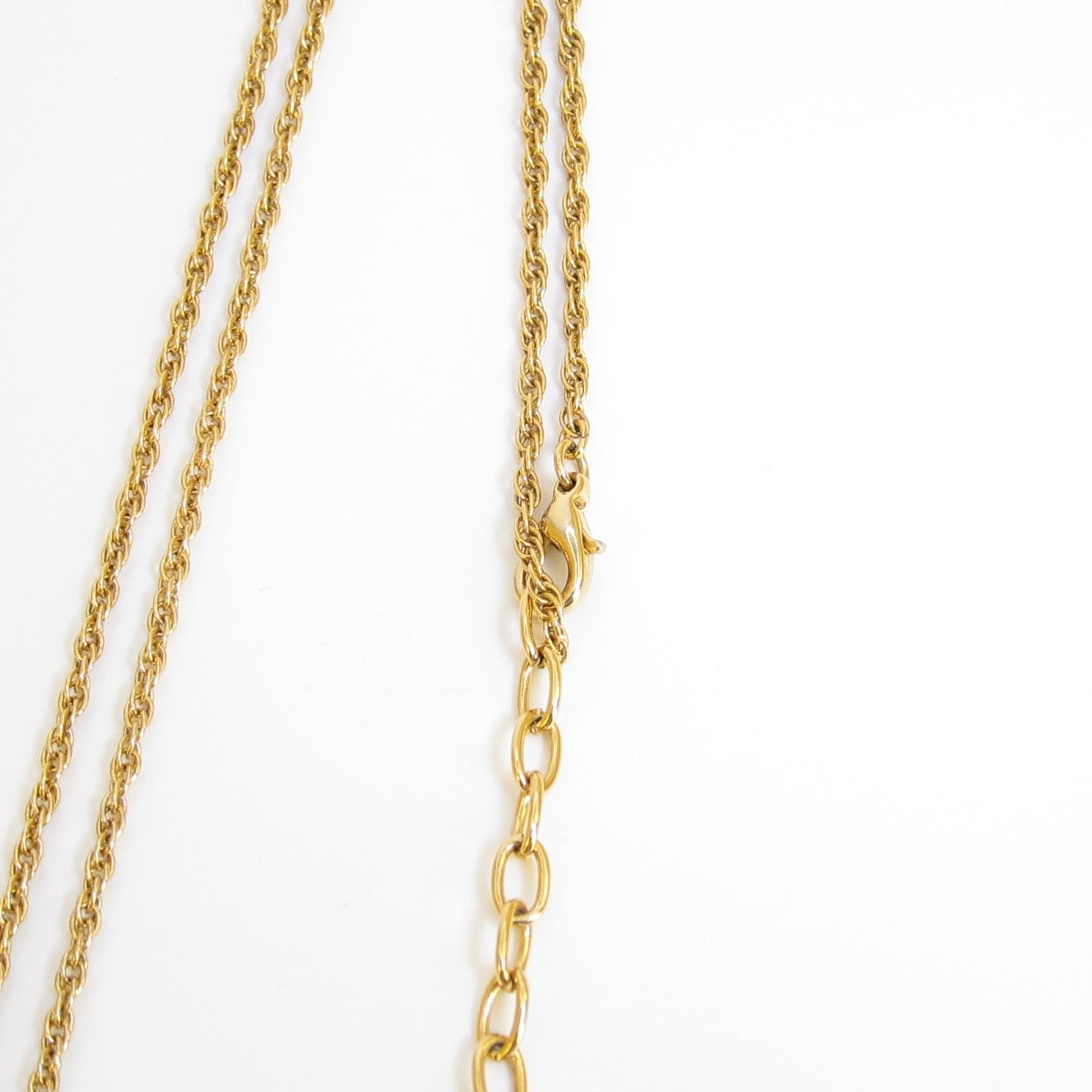 Nina Ricci Vintage NR Logo in Heart Golden Necklace