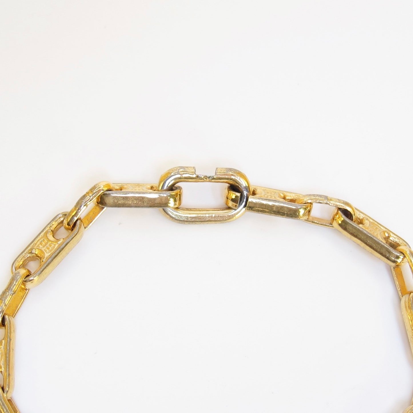 Celine Vintage Maillon Triomphe Chain Bracelet