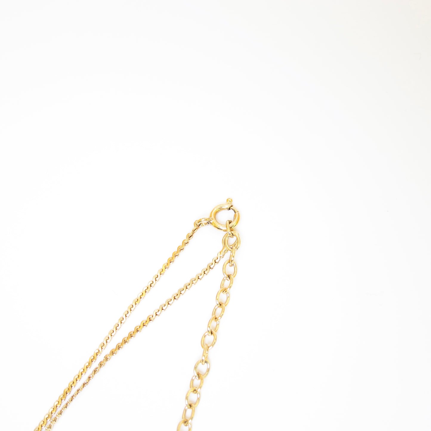 Christian Dior Vintage CD Logo with Rhinestone Golden Necklace