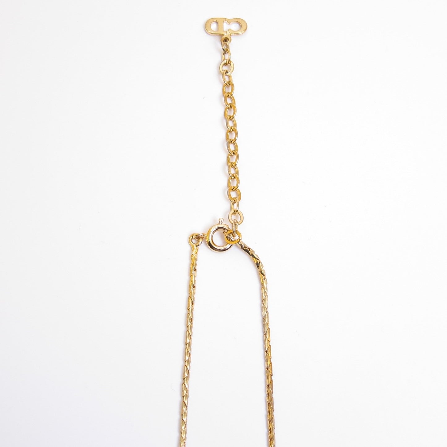Christian Dior Vintage Pearl and Rhinestone Golden Necklace