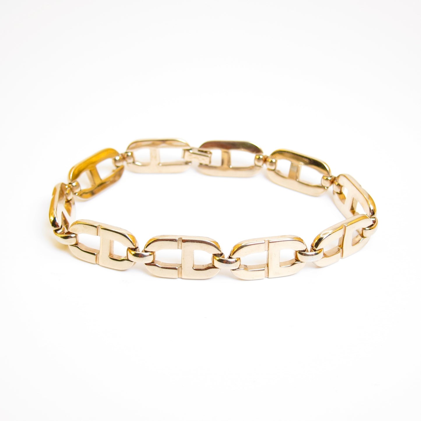 Christian Dior Vintage CD Logo Golden Bracelet