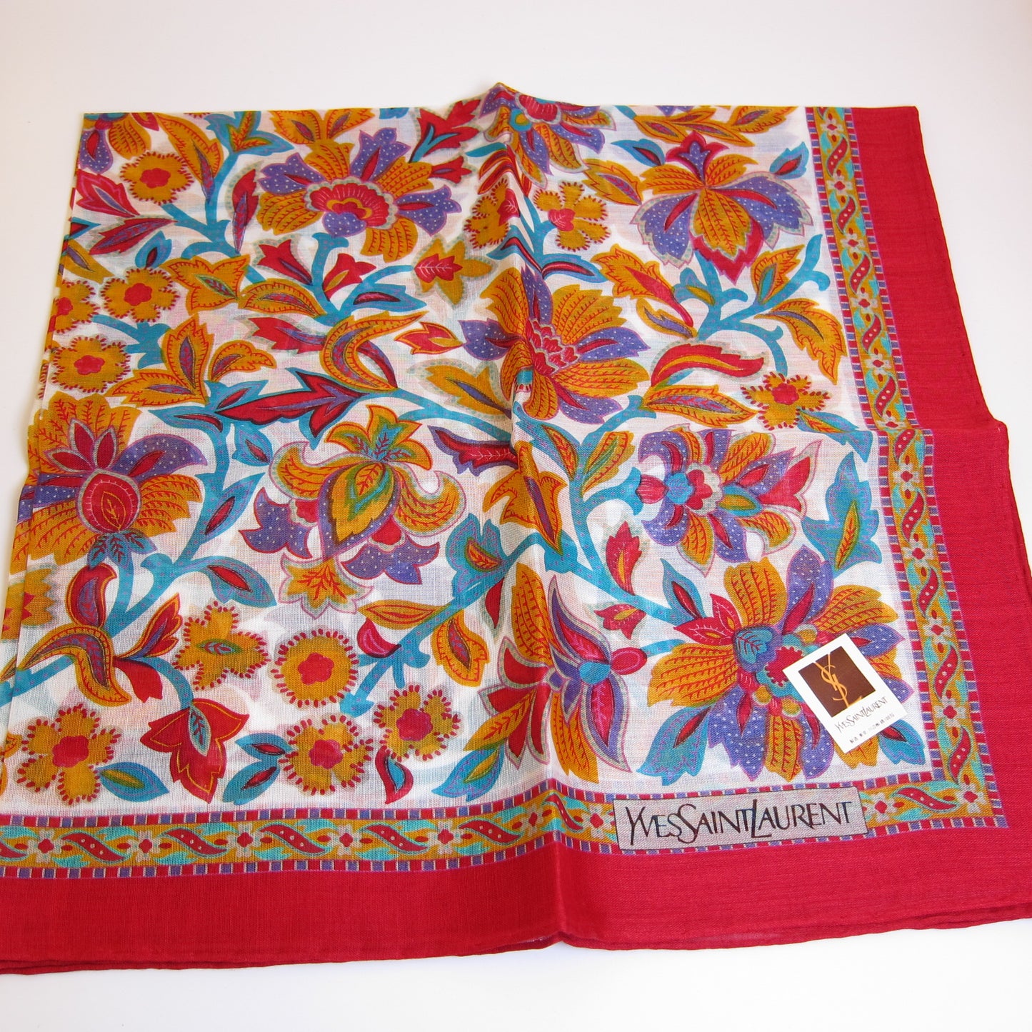 Yves Saint Laurent Vintage Unused Handkerchief