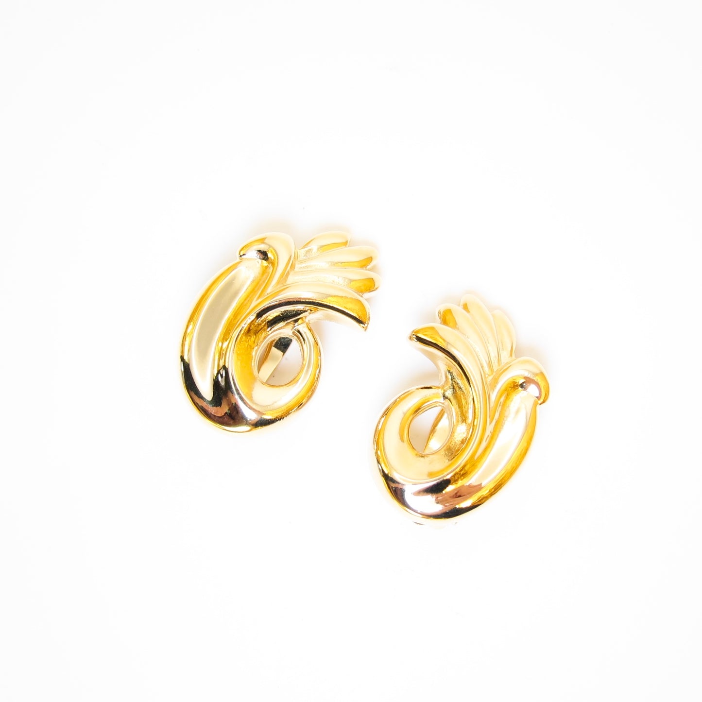 Givenchy Vintage Stylish Golden Clip-on Earrings