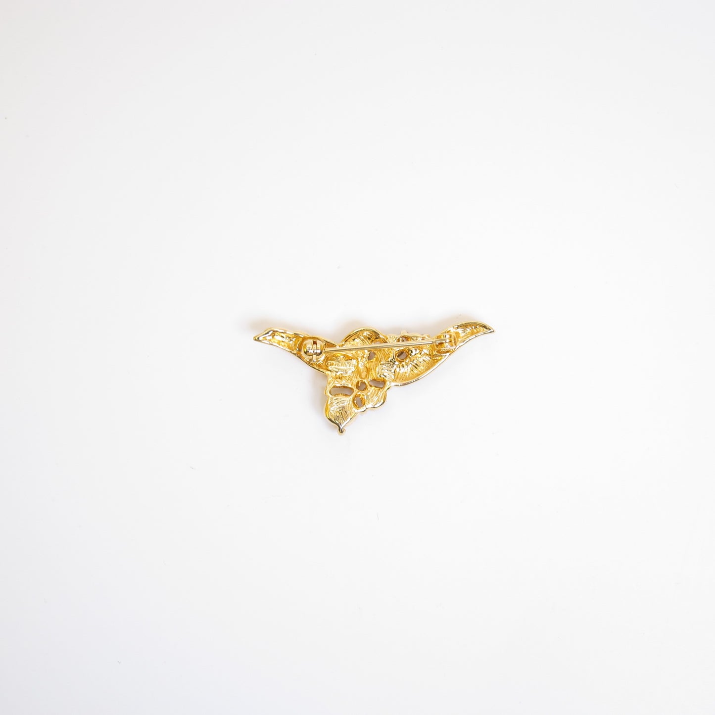 Givenchy Vintage Stylish Rhinestone Golden Brooch