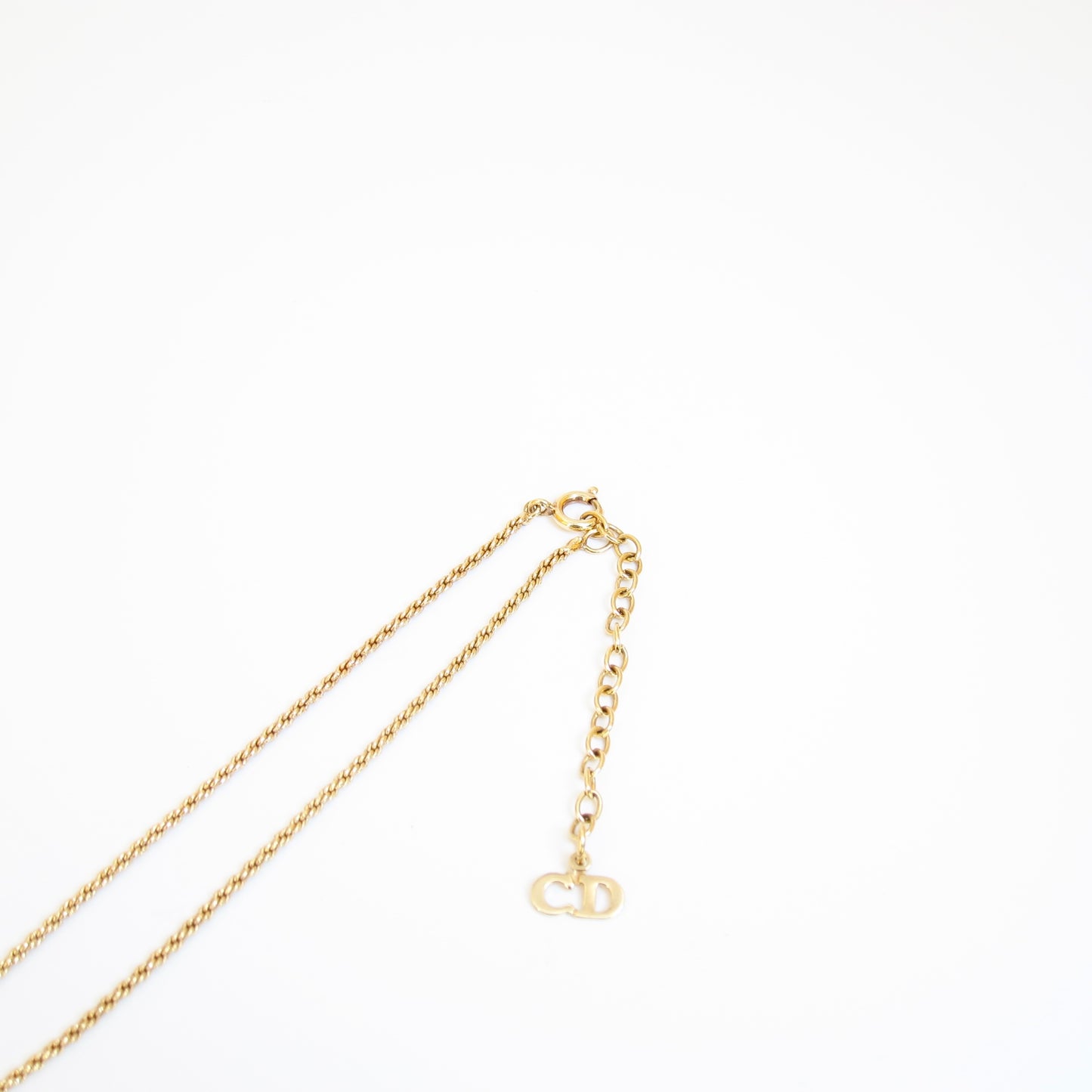 Christian Dior Vintage Christian Dior Logo on Letter O Golden Necklace
