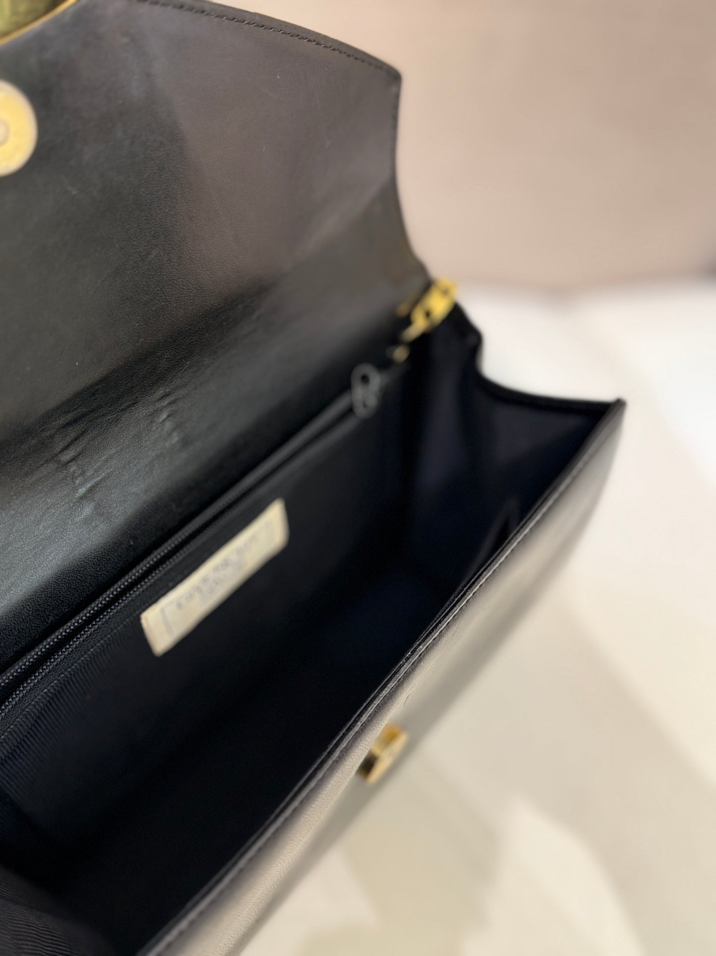 Givenchy Golden 4G Logo Black Leather Golden Chain Shoulder Bag