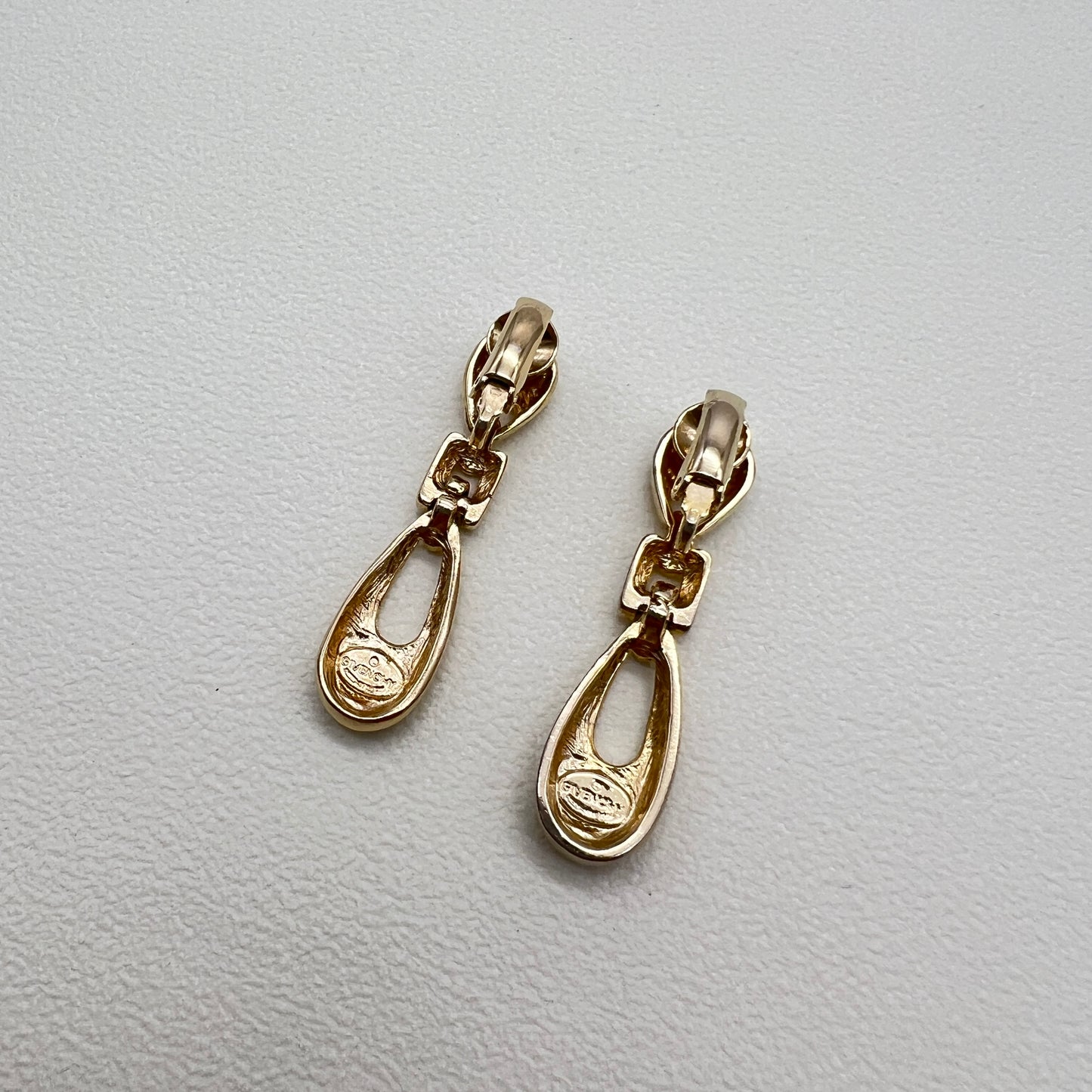 Givenchy Vintage Stylish Golden Clip-on Earrings