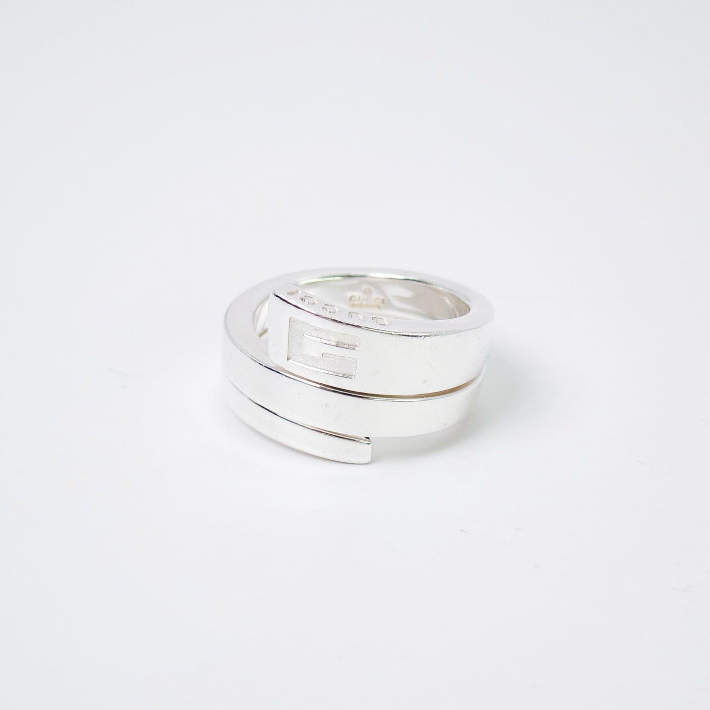 Gucci Vintage G Logo 925 Silver Ring #13