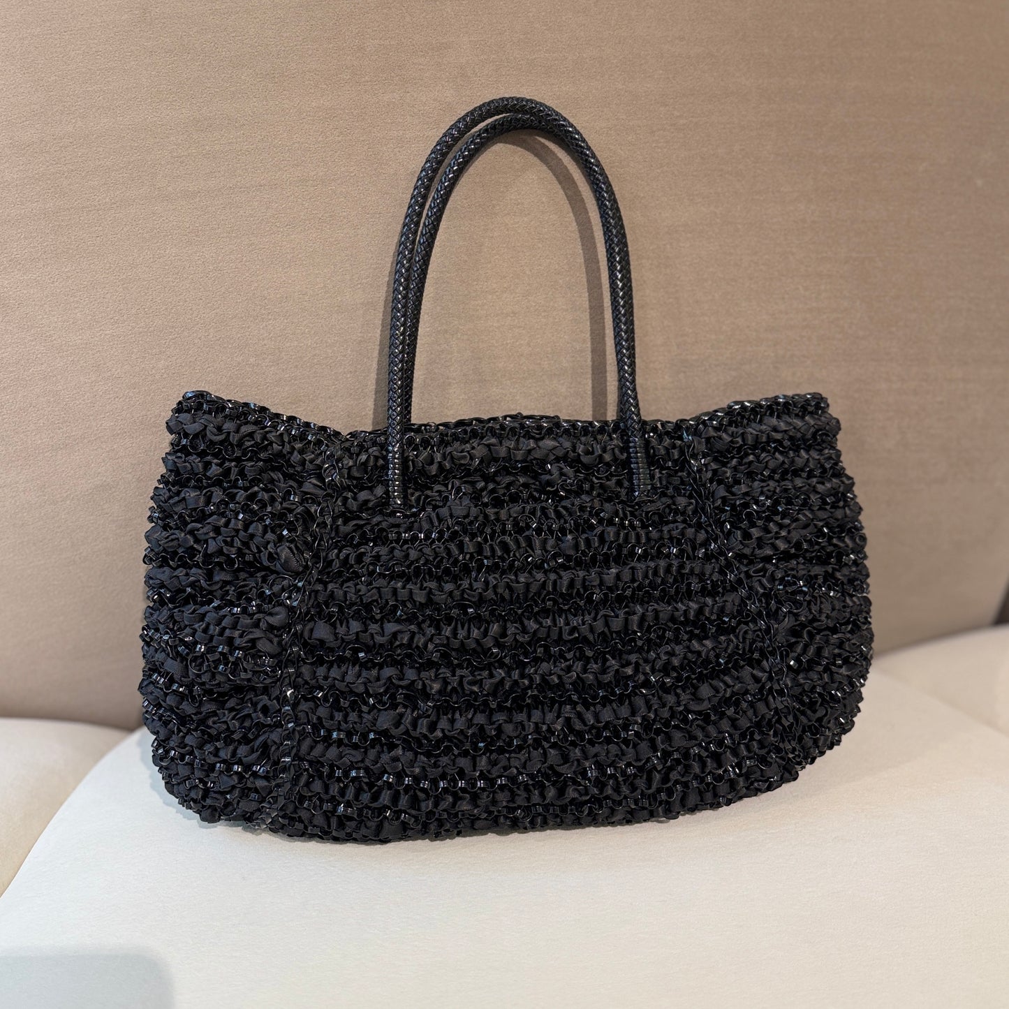 Anteprima Black Wire Bag Charm Handbag | Hong Kong Vintage Store