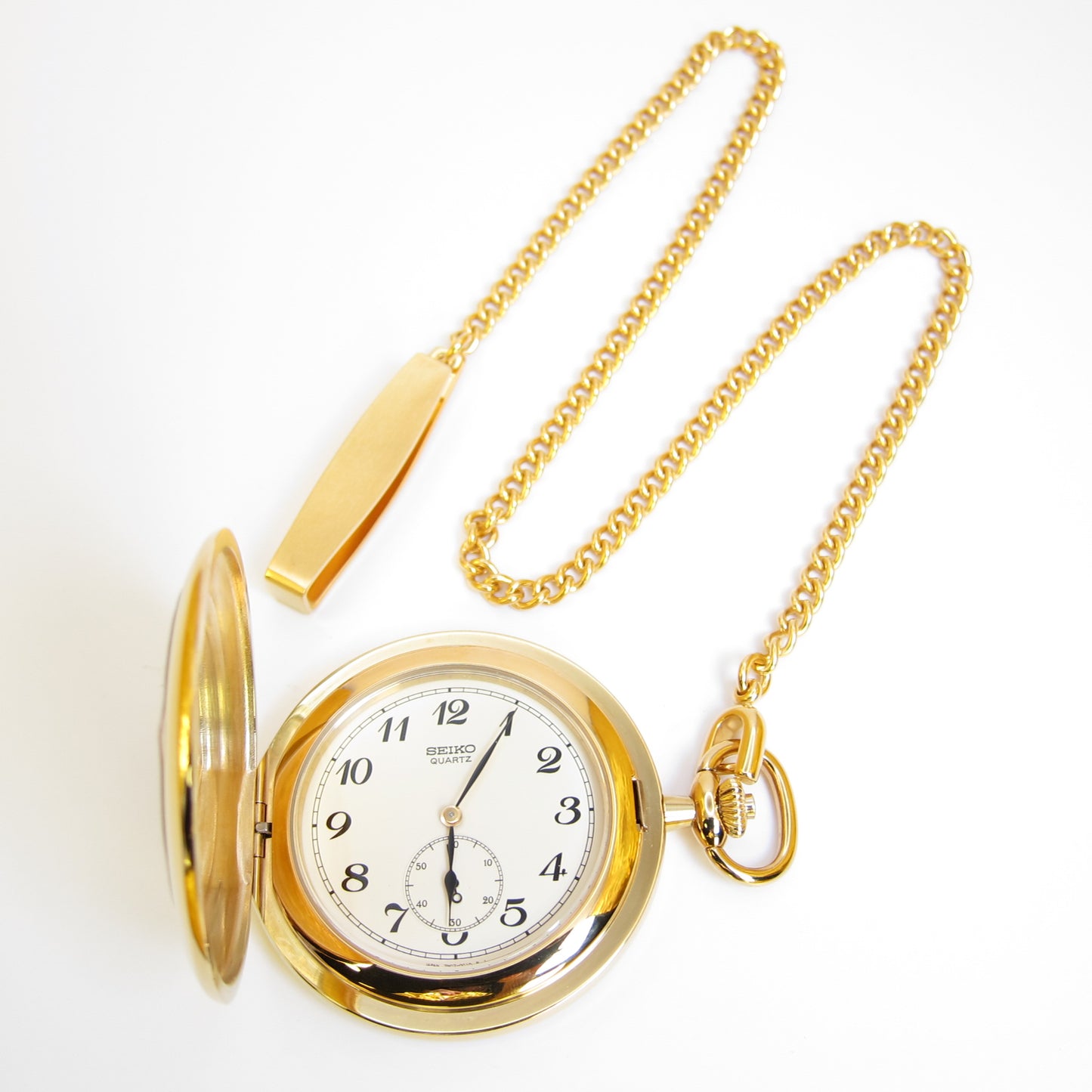 Seiko Vintage Ivory Face Golden Pocket Watch