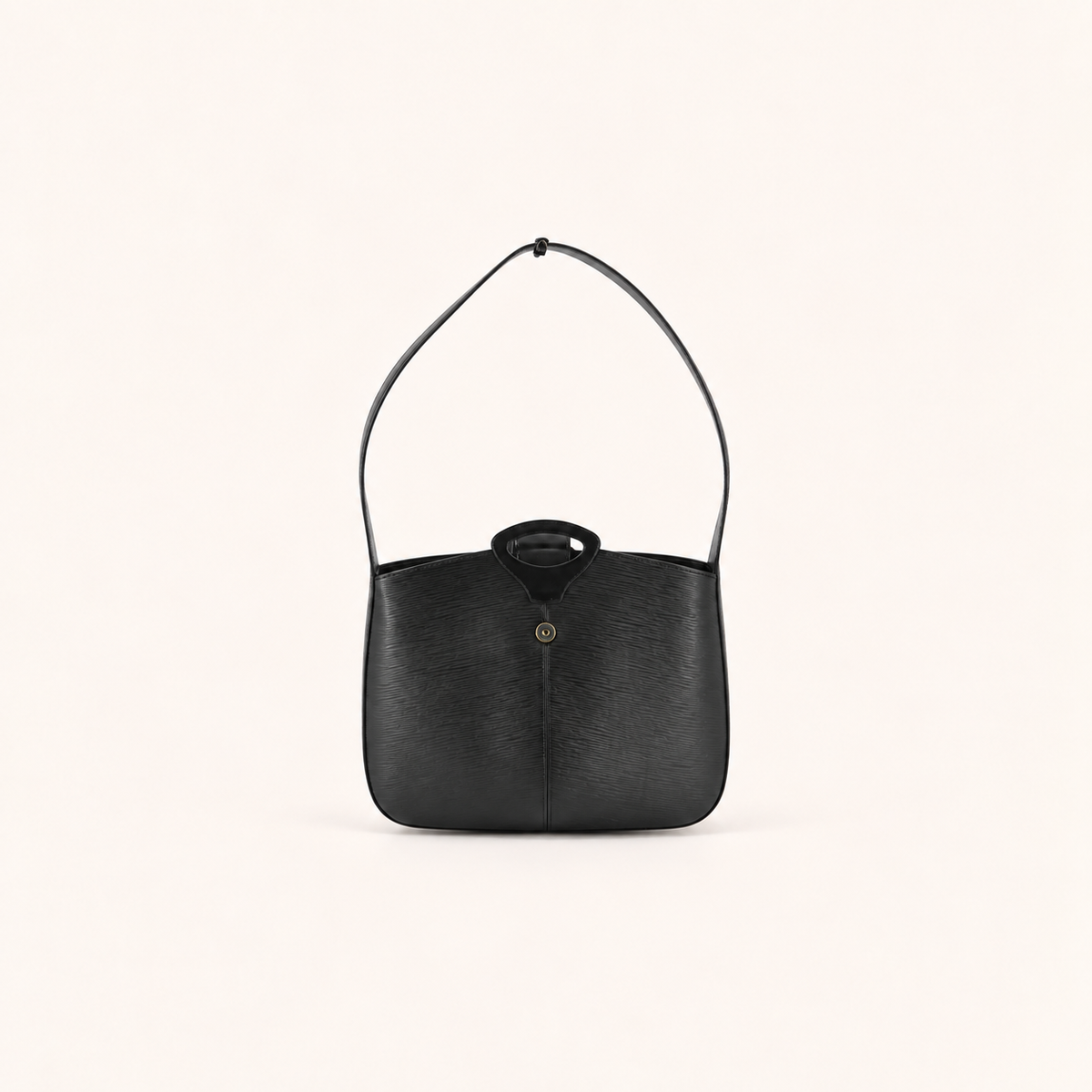 Louis Vuitton Black Epi Leather Shoulder Bag M52162, front view