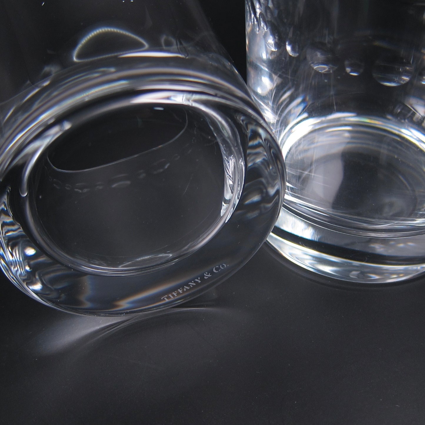 Tiffany Vintage Swing Crystal Rock Glasses Set of 2