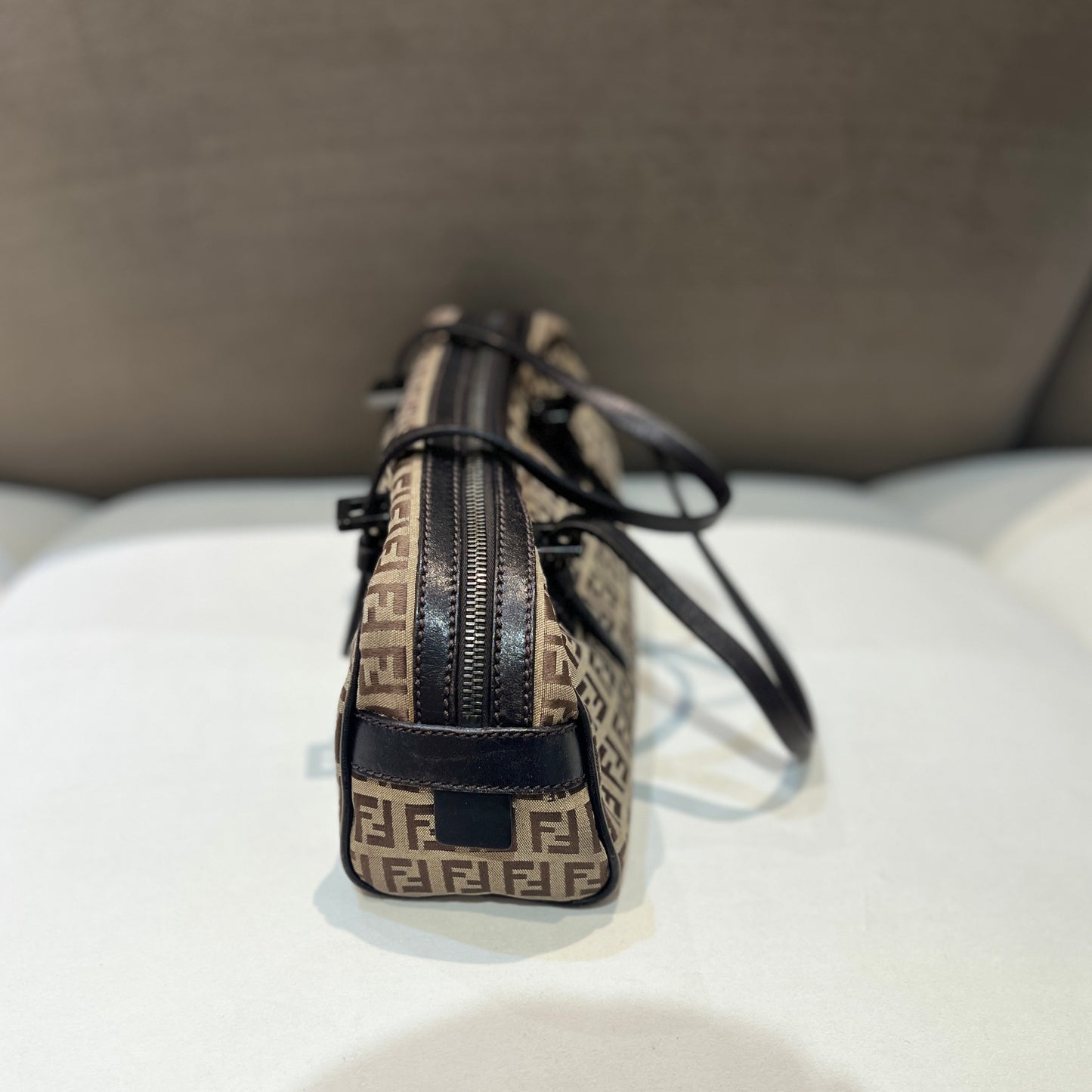 Fendi Vintage Double F Zucchino Handbag