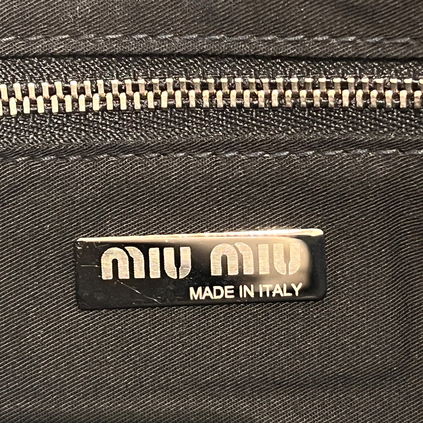 Miu Miu Vintage Black Patent Leather Buckle Flap Handbag