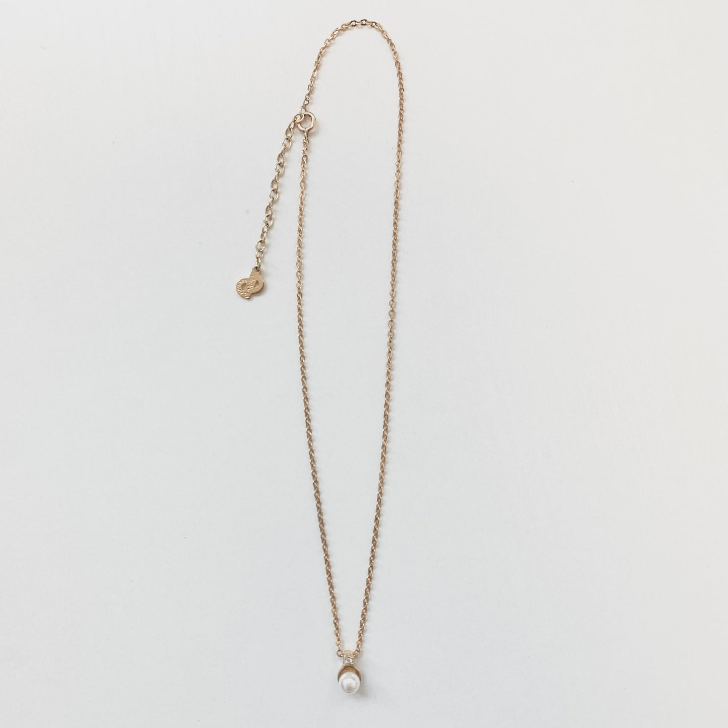 Christian Dior Vintage Pearl and Rhinestone Golden Necklace