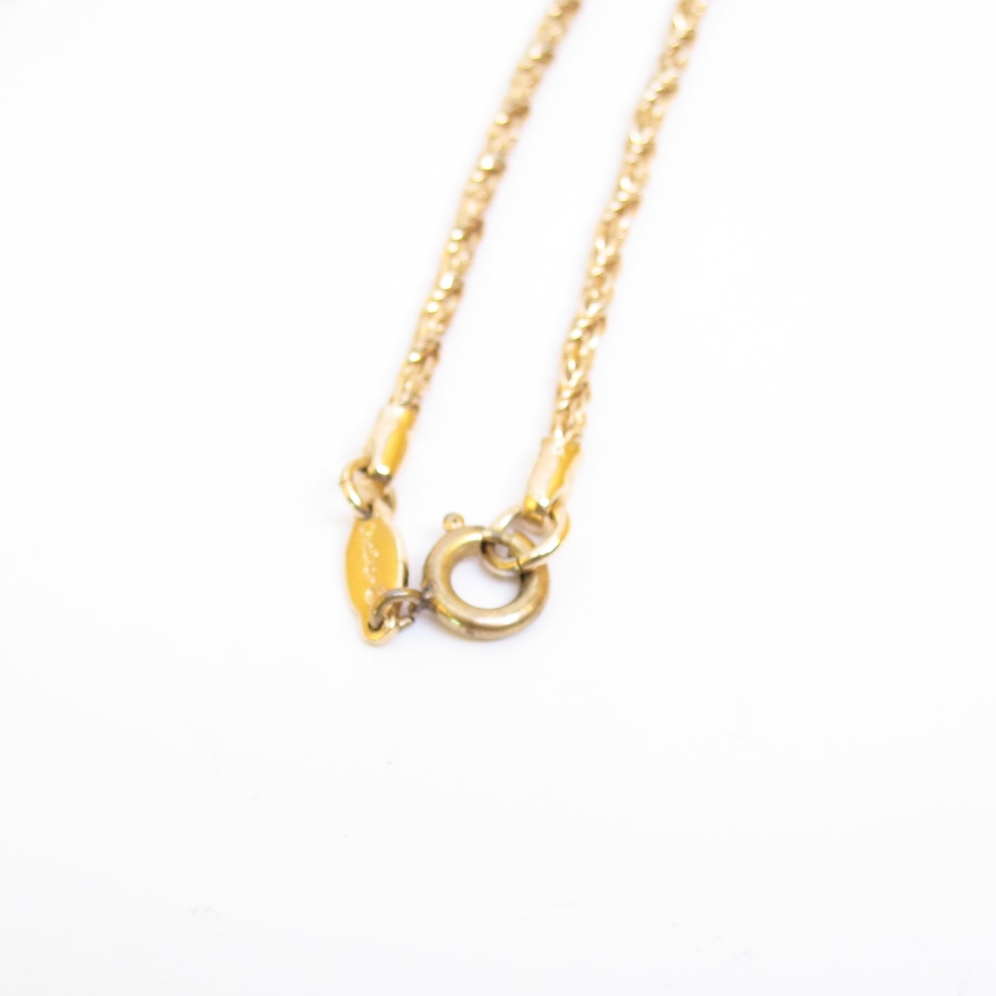 Christian Dior Vintage CD Logo Golden Long Necklace