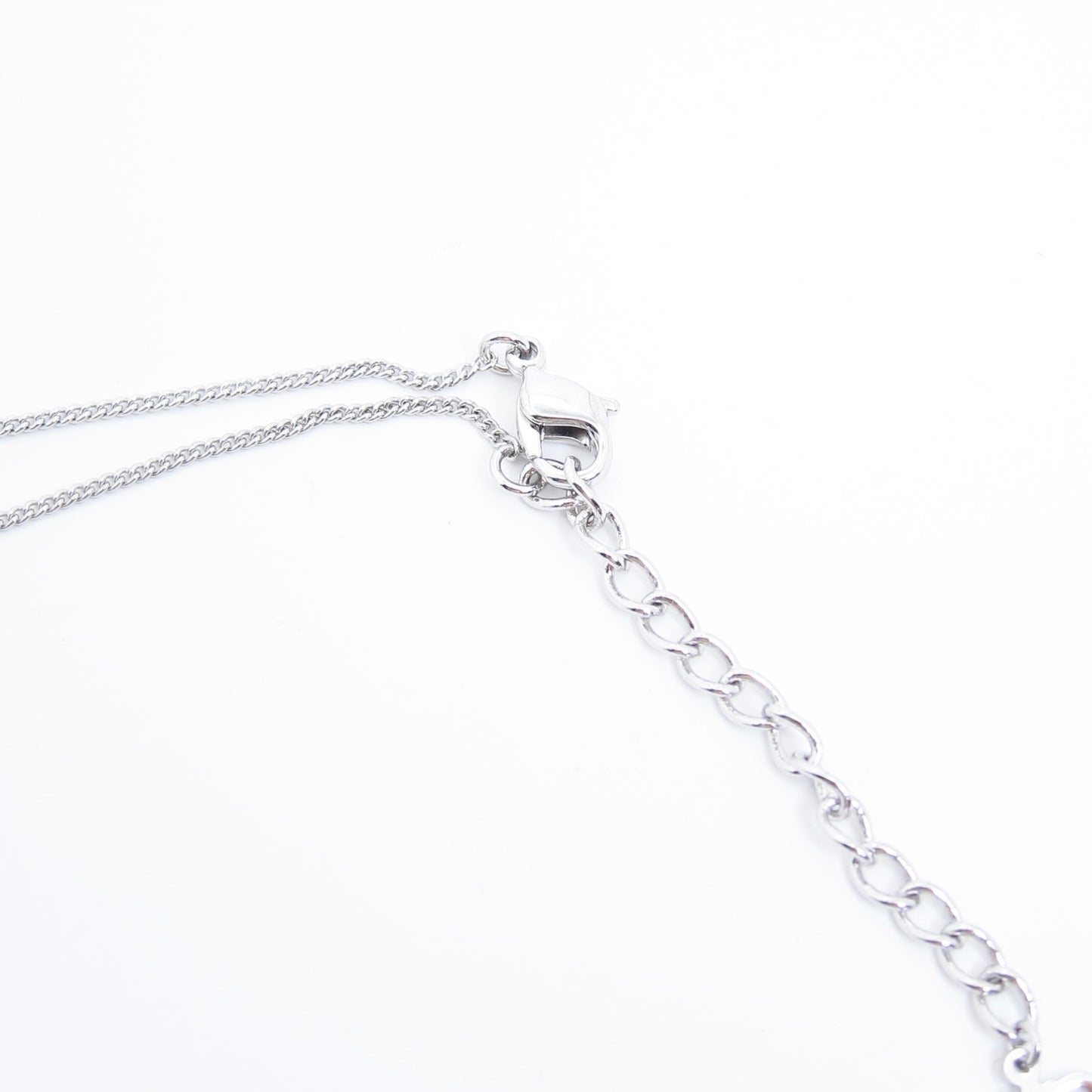 Christian Dior Vintage Dior Logo in Round Shape Silver Necklace