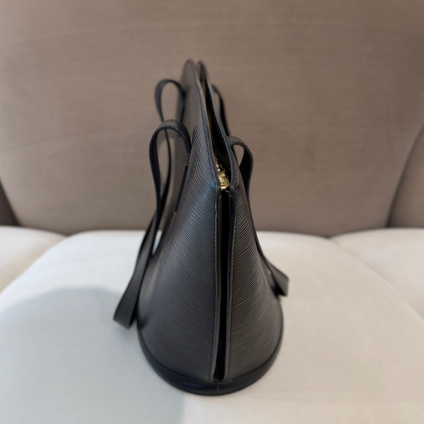 Louis Vuitton Vintage Saint Jacques Epi Leather Tote Bag Noir Black