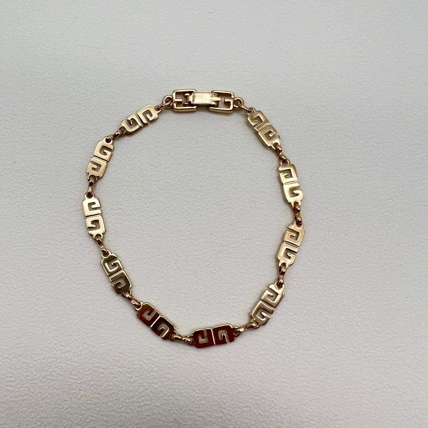 Givenchy Vintage Gg Logo Golden Bracelet