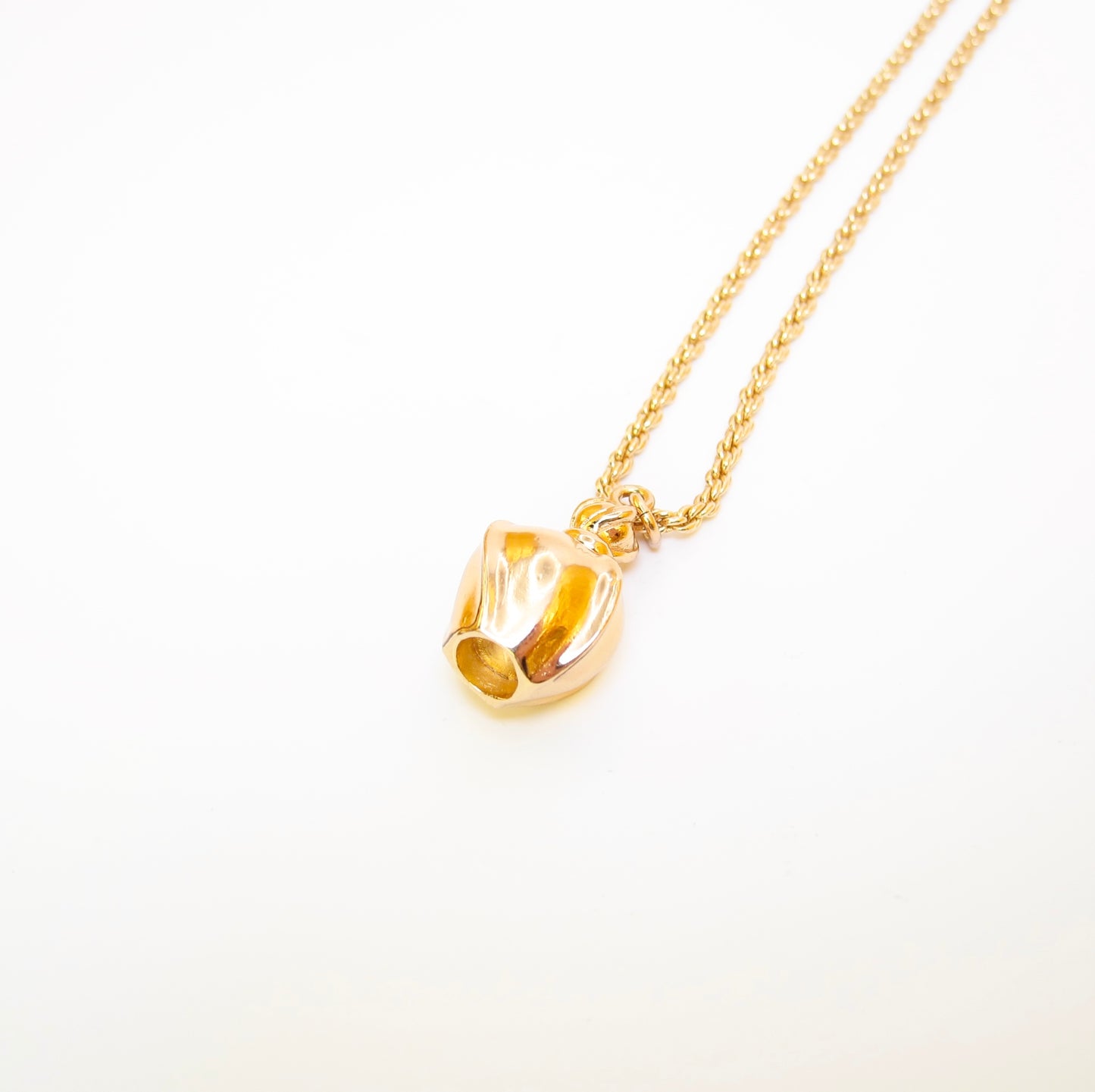 Christian Dior Vintage Bottle Motif Golden Necklace
