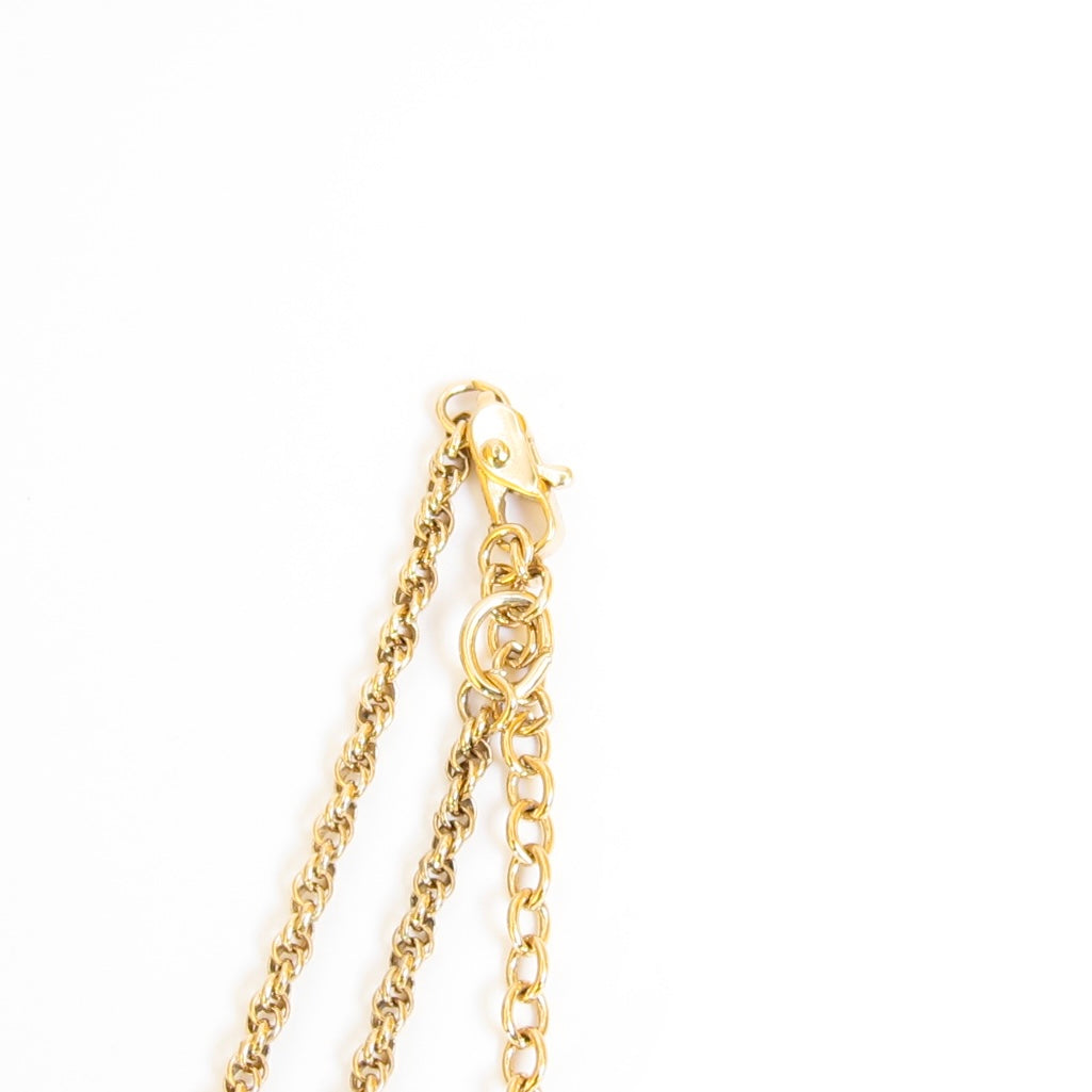 Givenchy Vintage G Logo and Star Golden Necklace