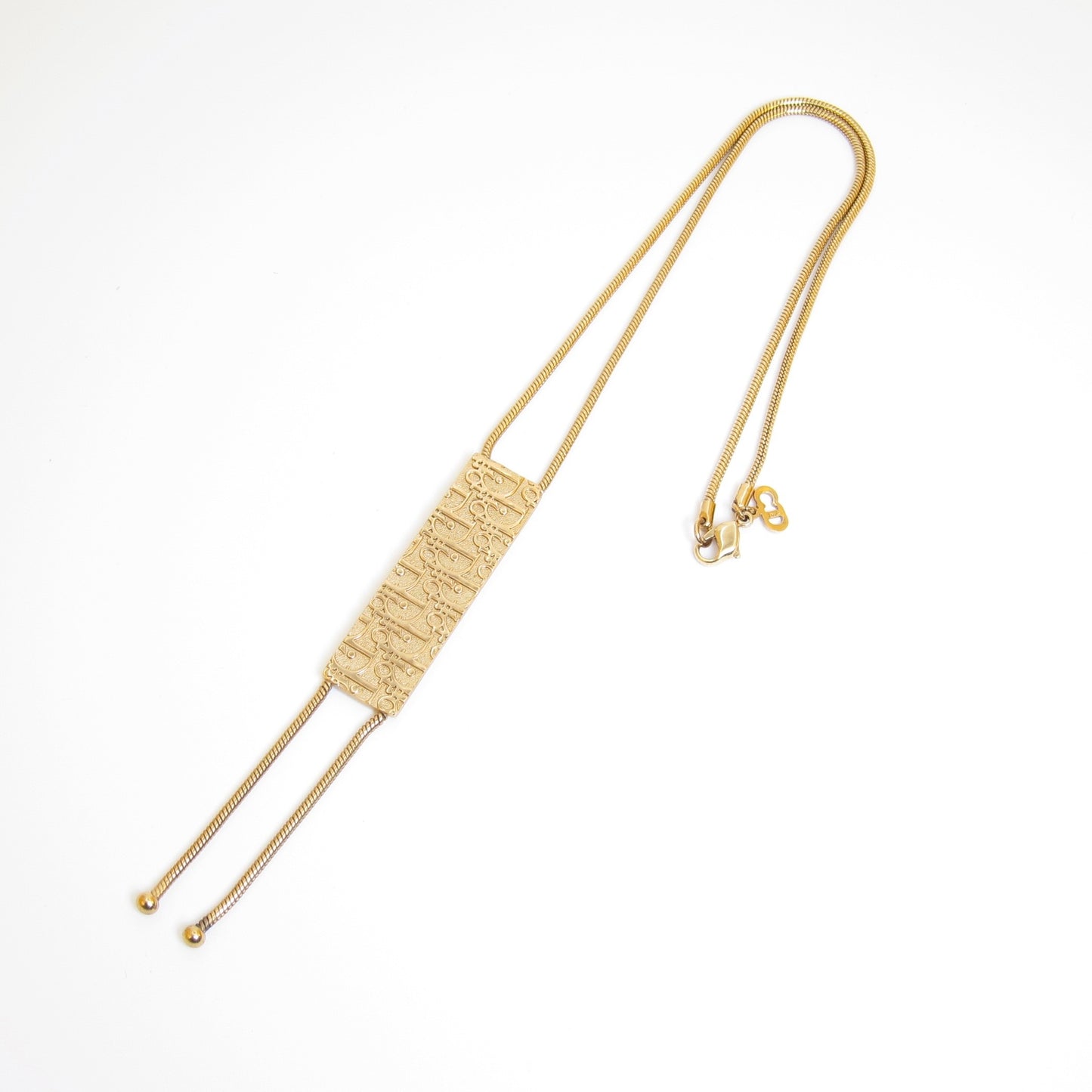 Christian Dior Vintage Trotter Tassel Necklace
