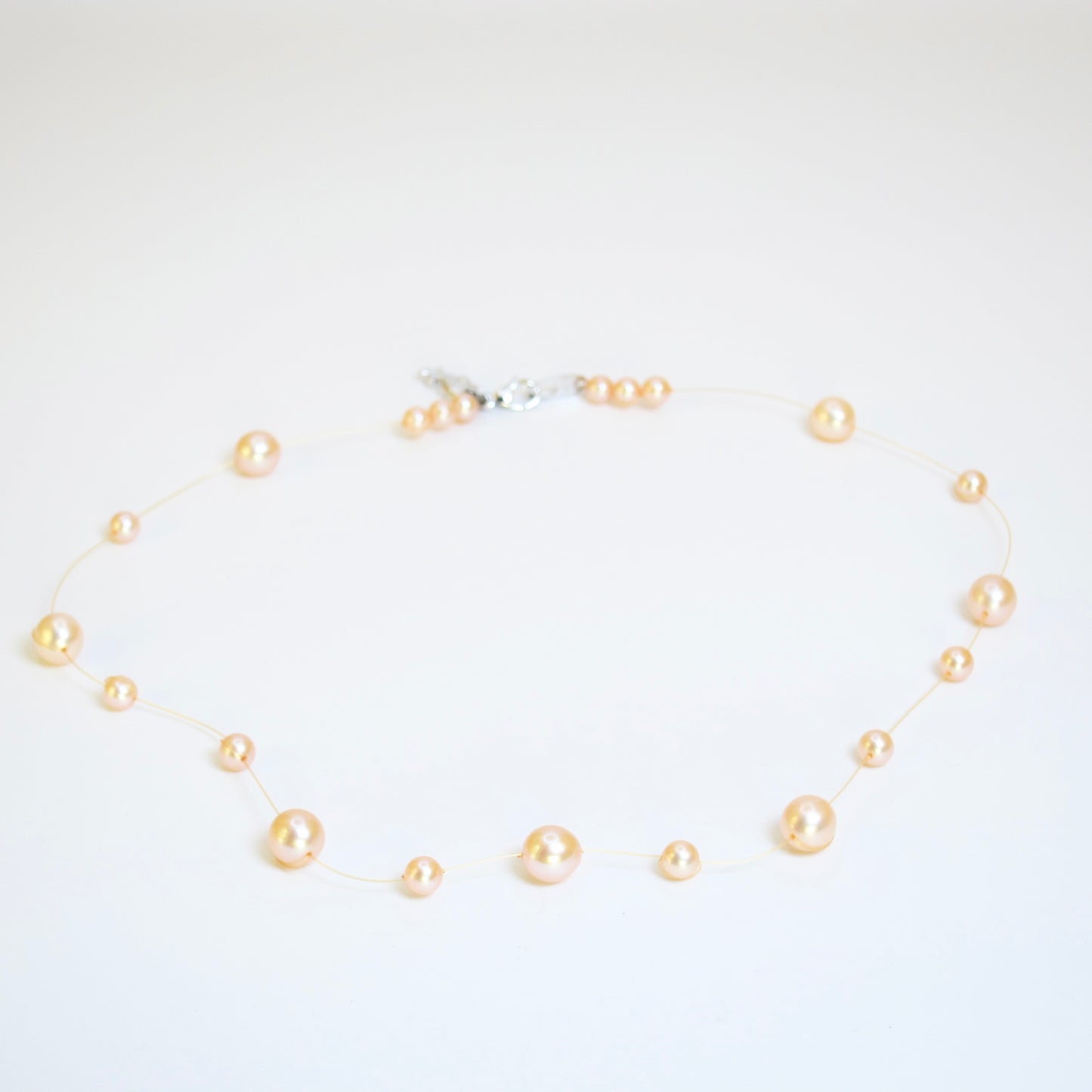 Tasaki Vintage Freshwater Pearl Necklace with Silver Buckle