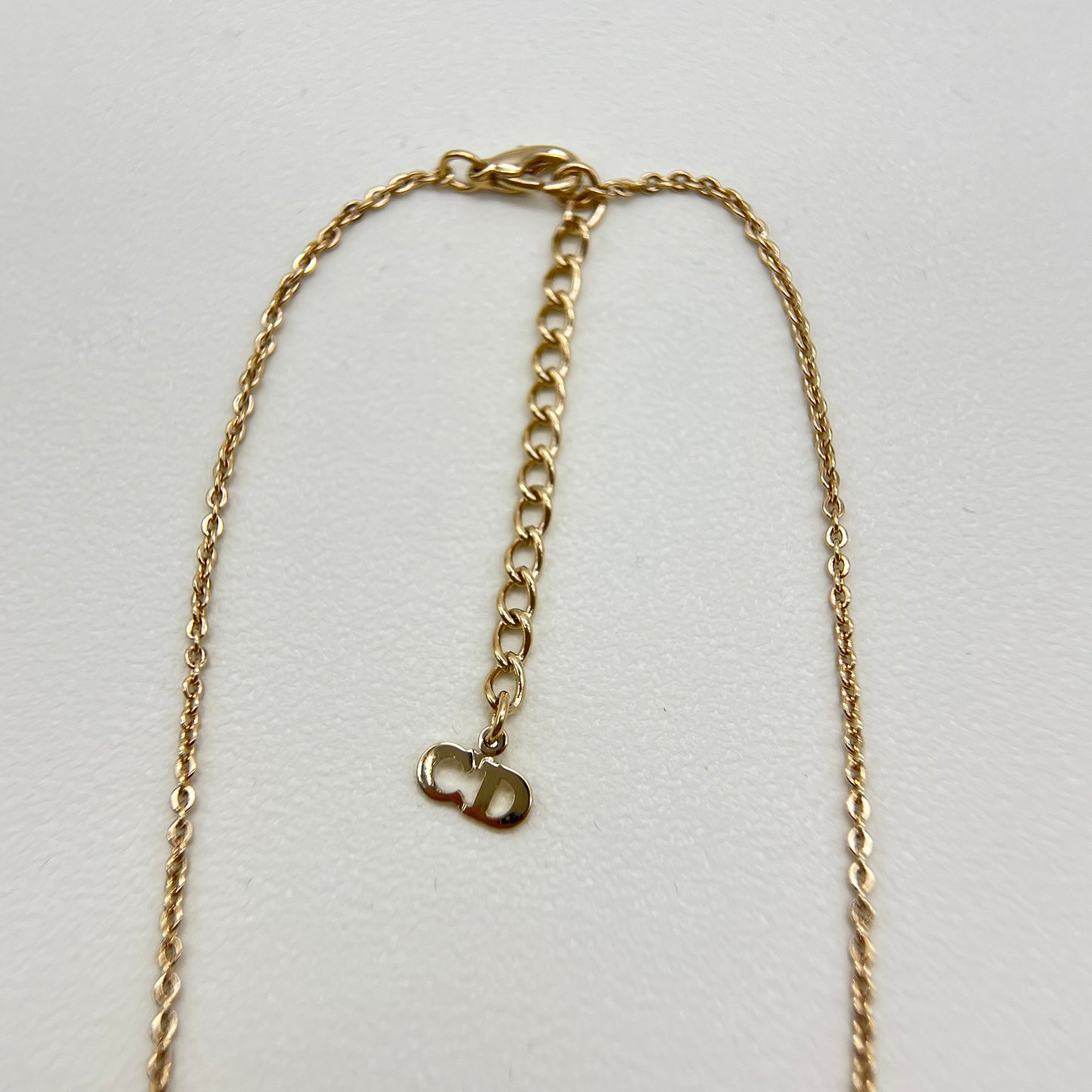 Christian Dior Vintage Pearl and Rhinestone Golden Necklace