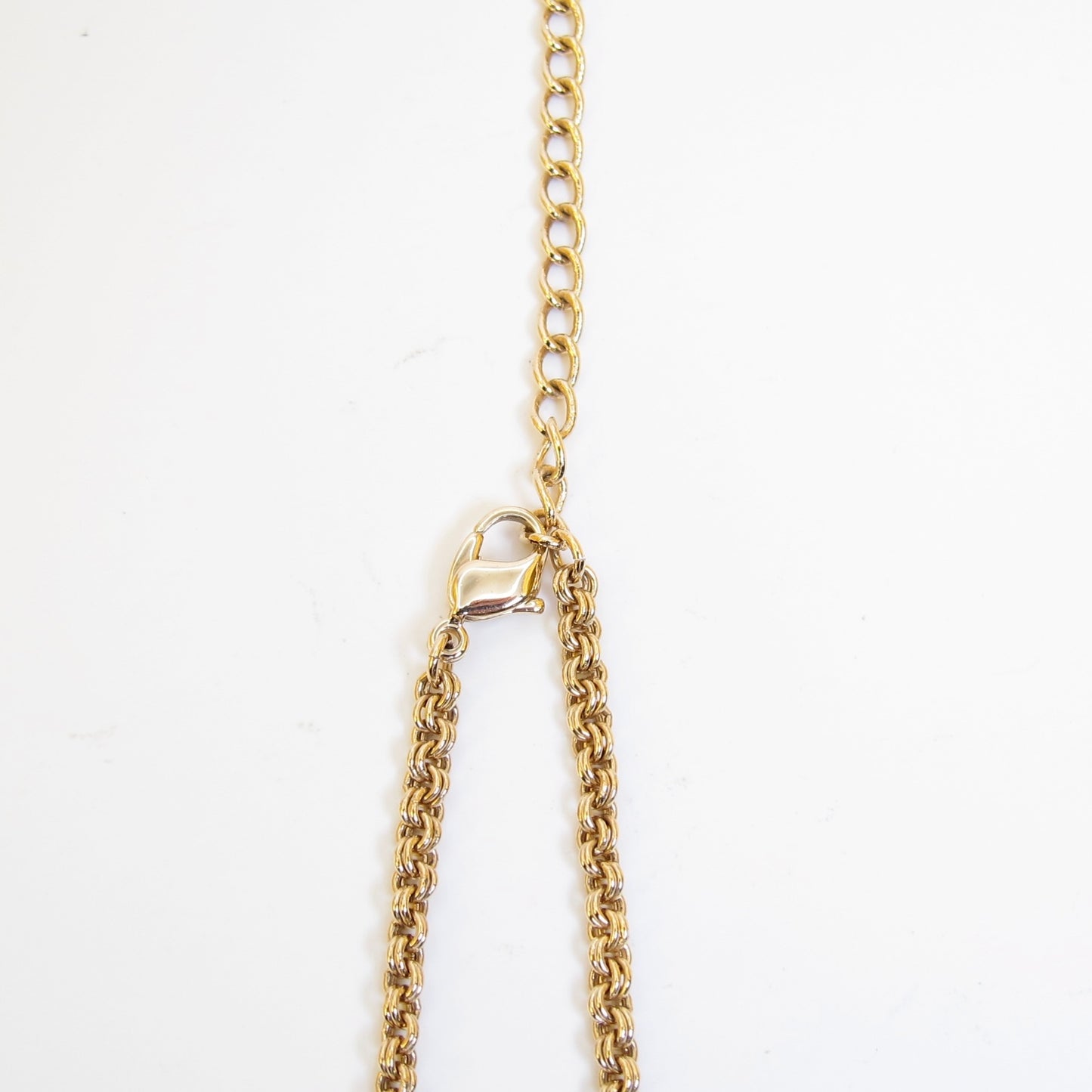 Christian Dior 復古 CD 標誌和水鑽金色項鍊