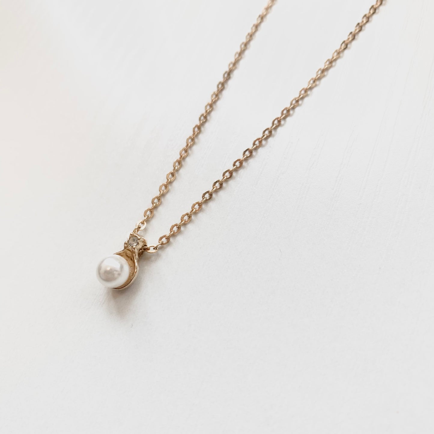 Christian Dior Vintage Pearl and Rhinestone Golden Necklace