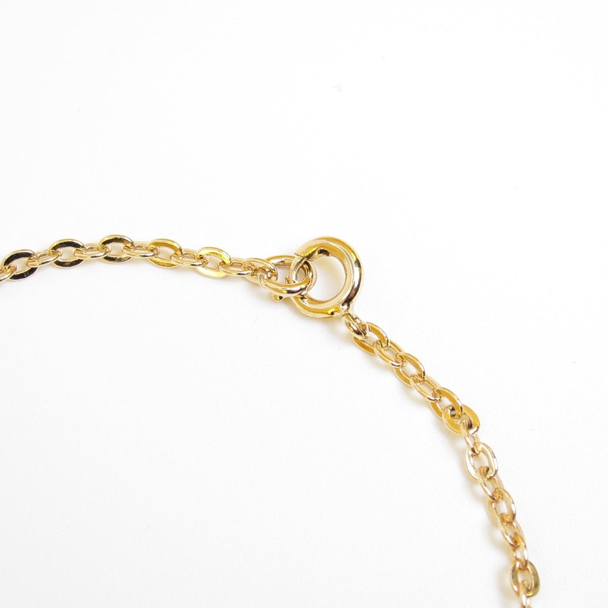 Christian Dior 金色橢圓CD鏈式手鏈 17cm