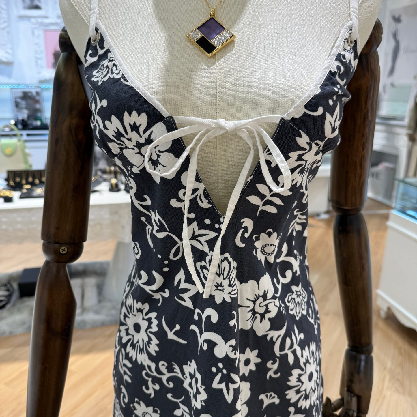 Michael Kors Vintage Floral Cotton Dress
