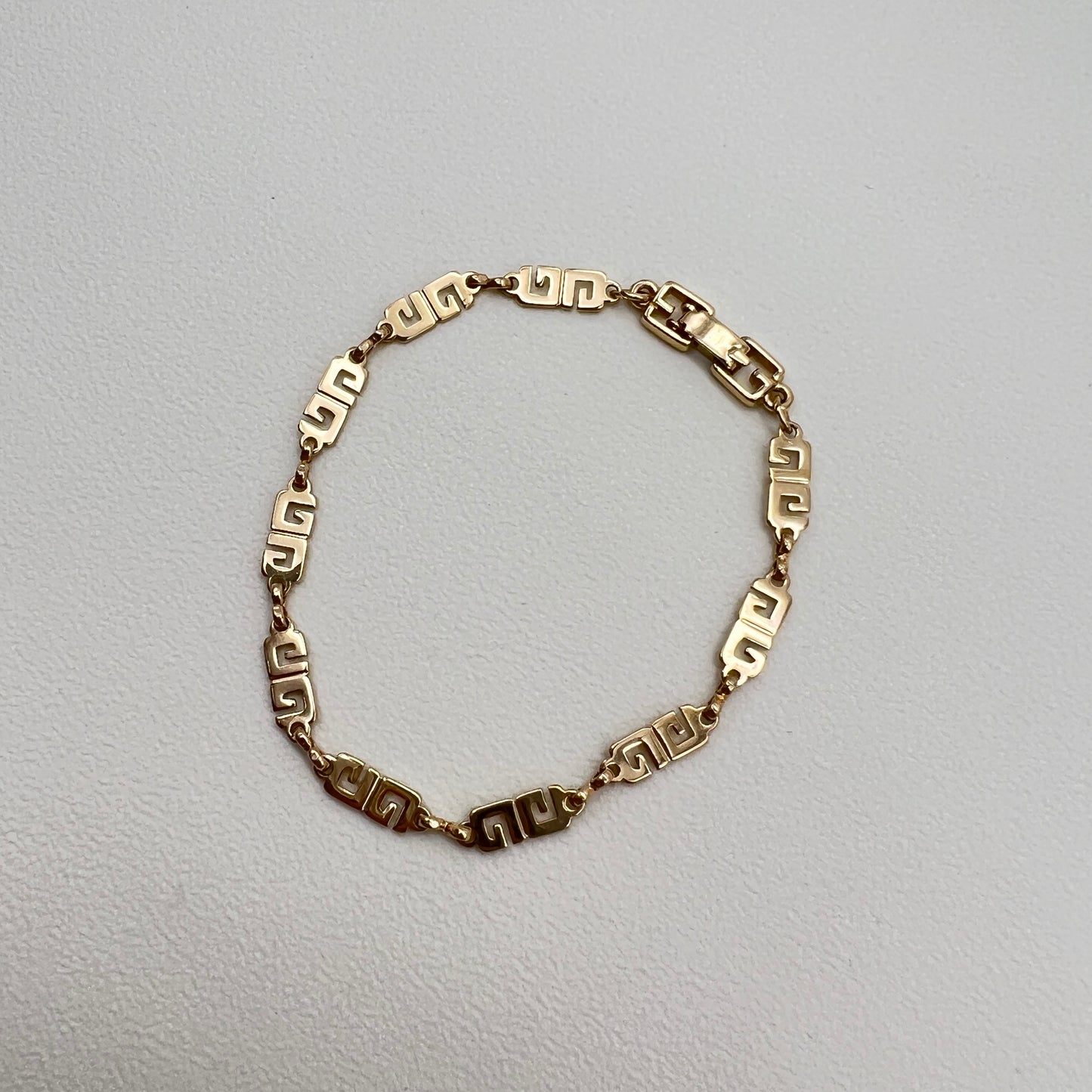 Givenchy Vintage Gg Logo Golden Bracelet