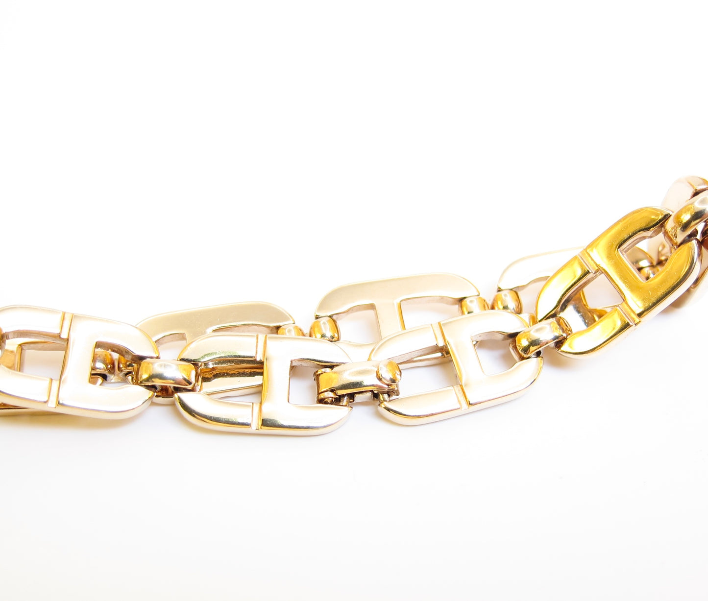 Christian Dior Vintage CD Logo Golden Bracelet