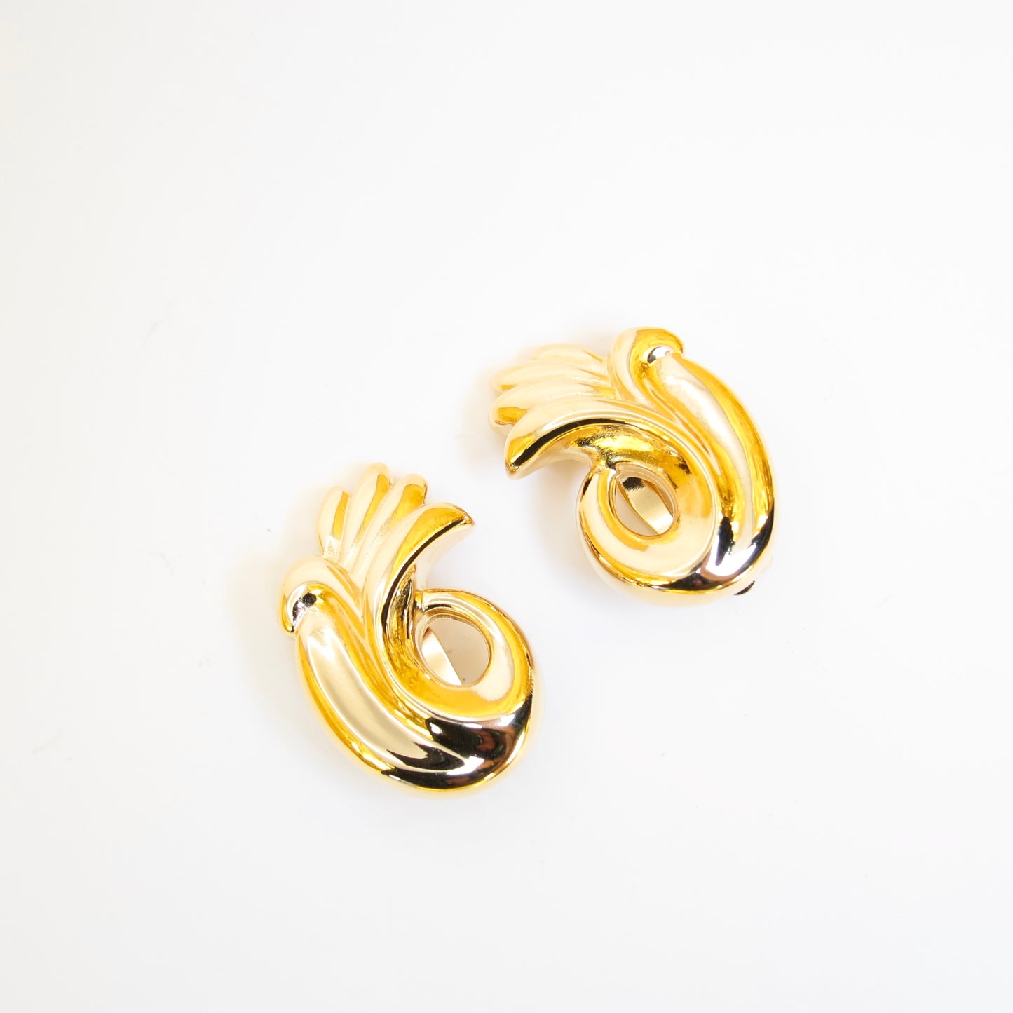 Givenchy Vintage Stylish Golden Clip-on Earrings