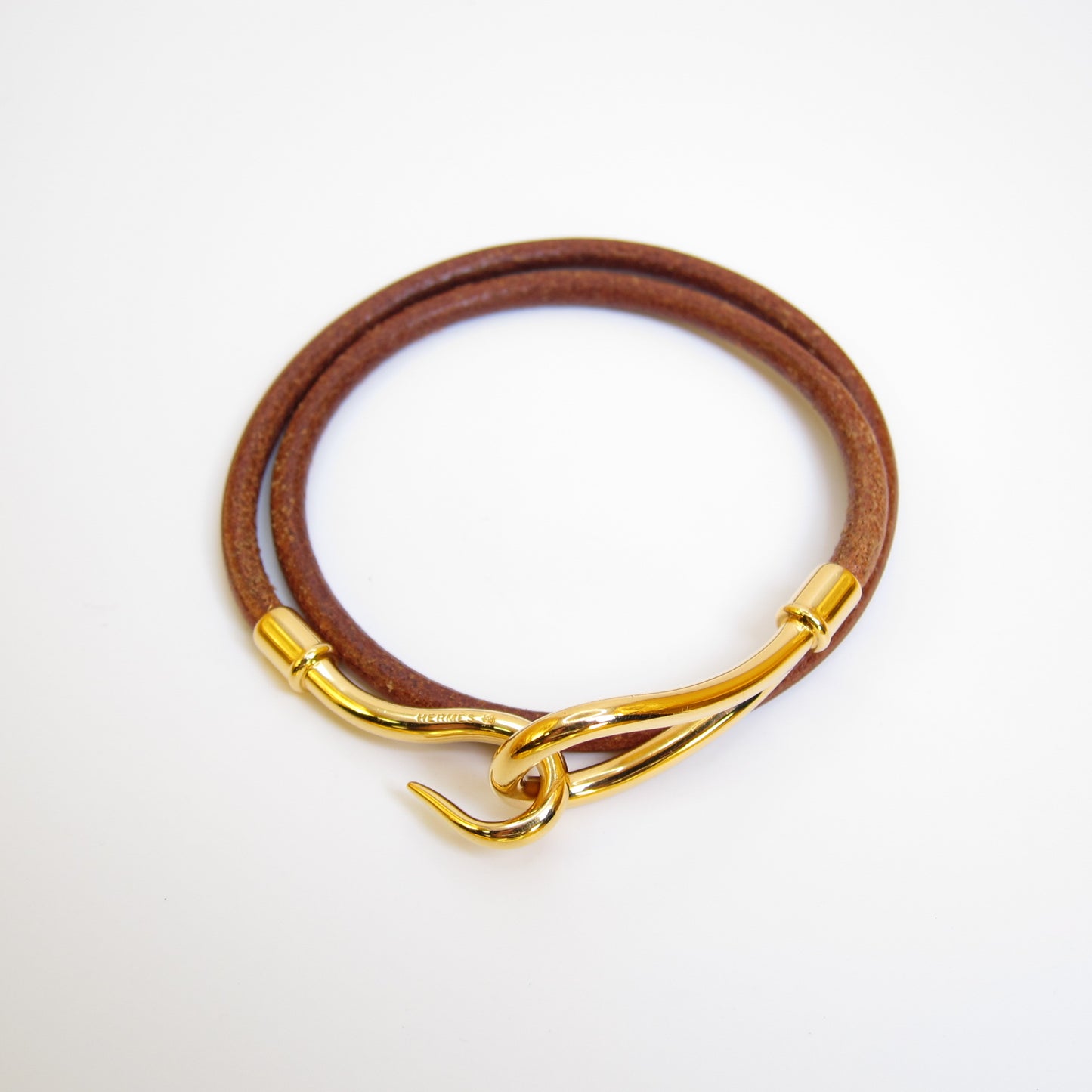 Hermes Vintage Hermes Brown Jumbo Hook Bracelet