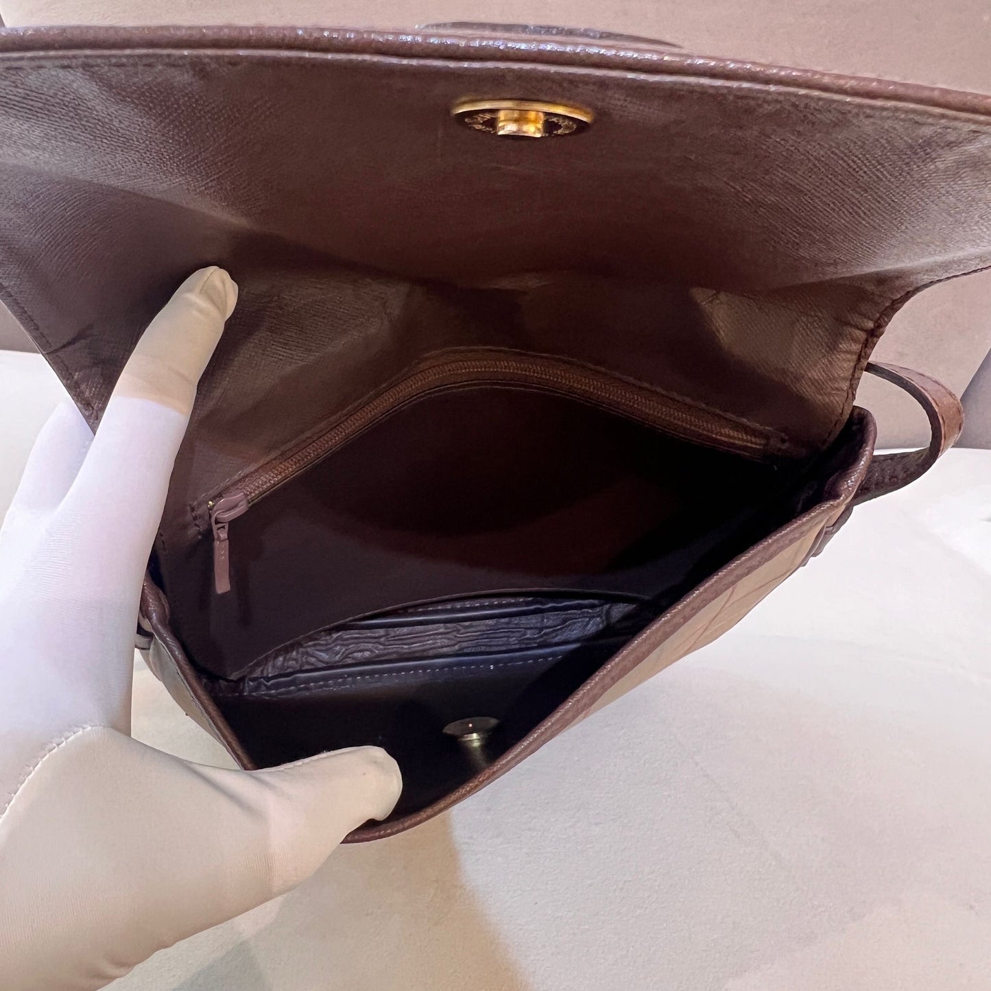 Burberry Vintage Nova Check Shoulder Bag