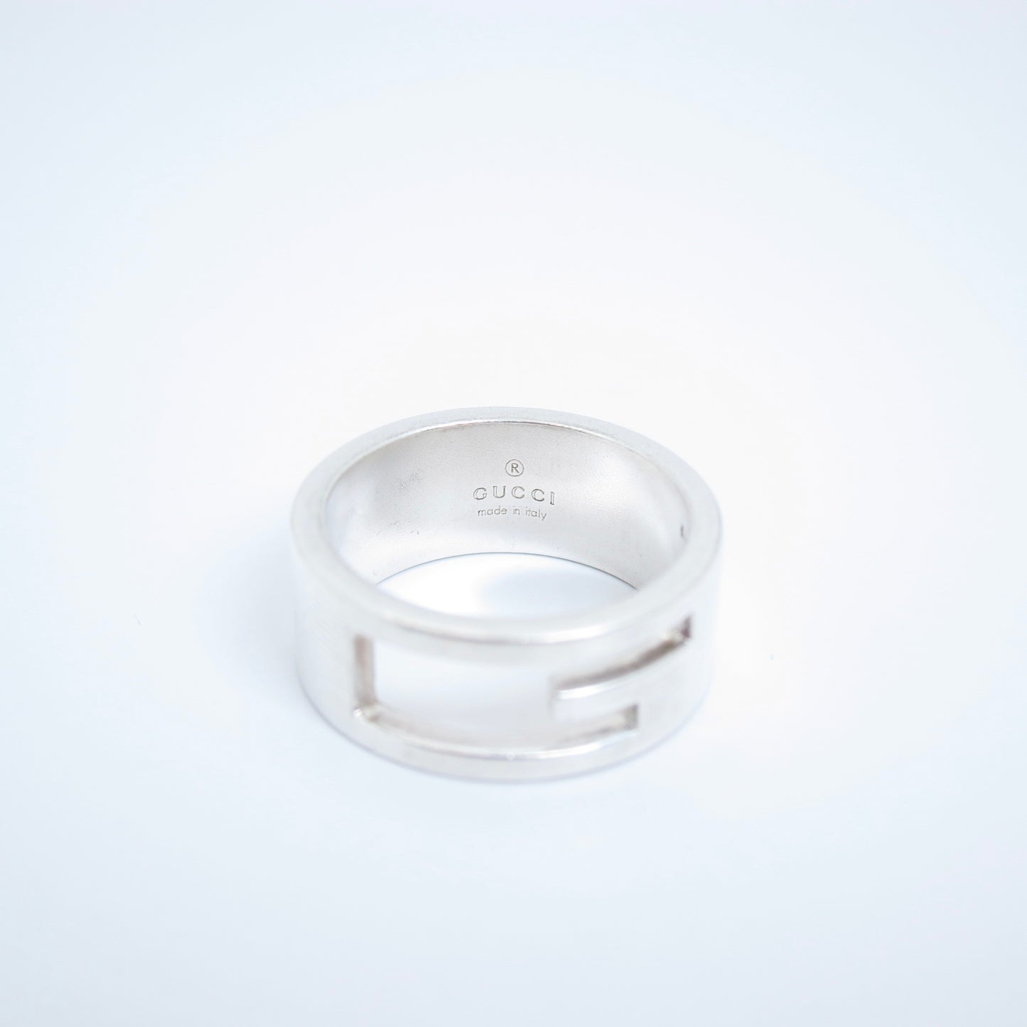 Gucci Vintage G Logo 925 Silver Ring #13