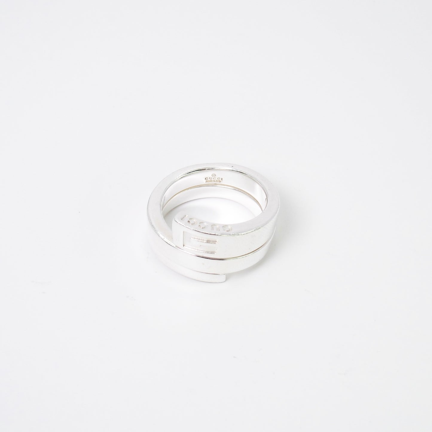 Gucci Vintage G Logo 925 Silver Ring #13