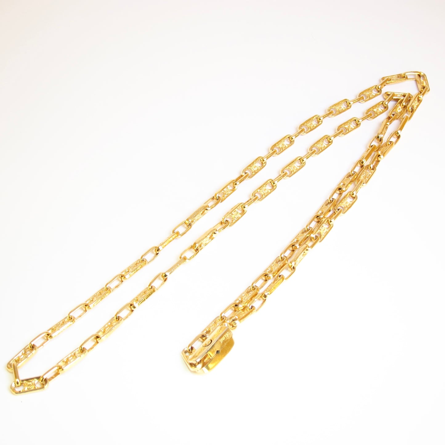 Celine Vintage Triomphe Golden Long Necklace